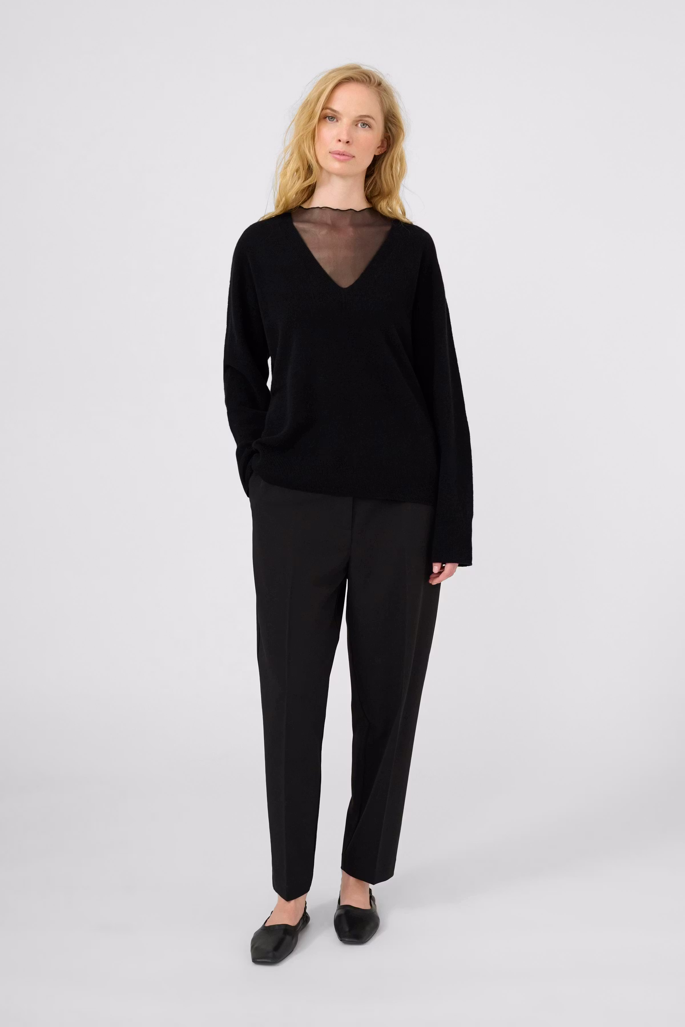 KBAnemone Pullover in 100% wool LOOKBOOK FRONT 10105773-194008