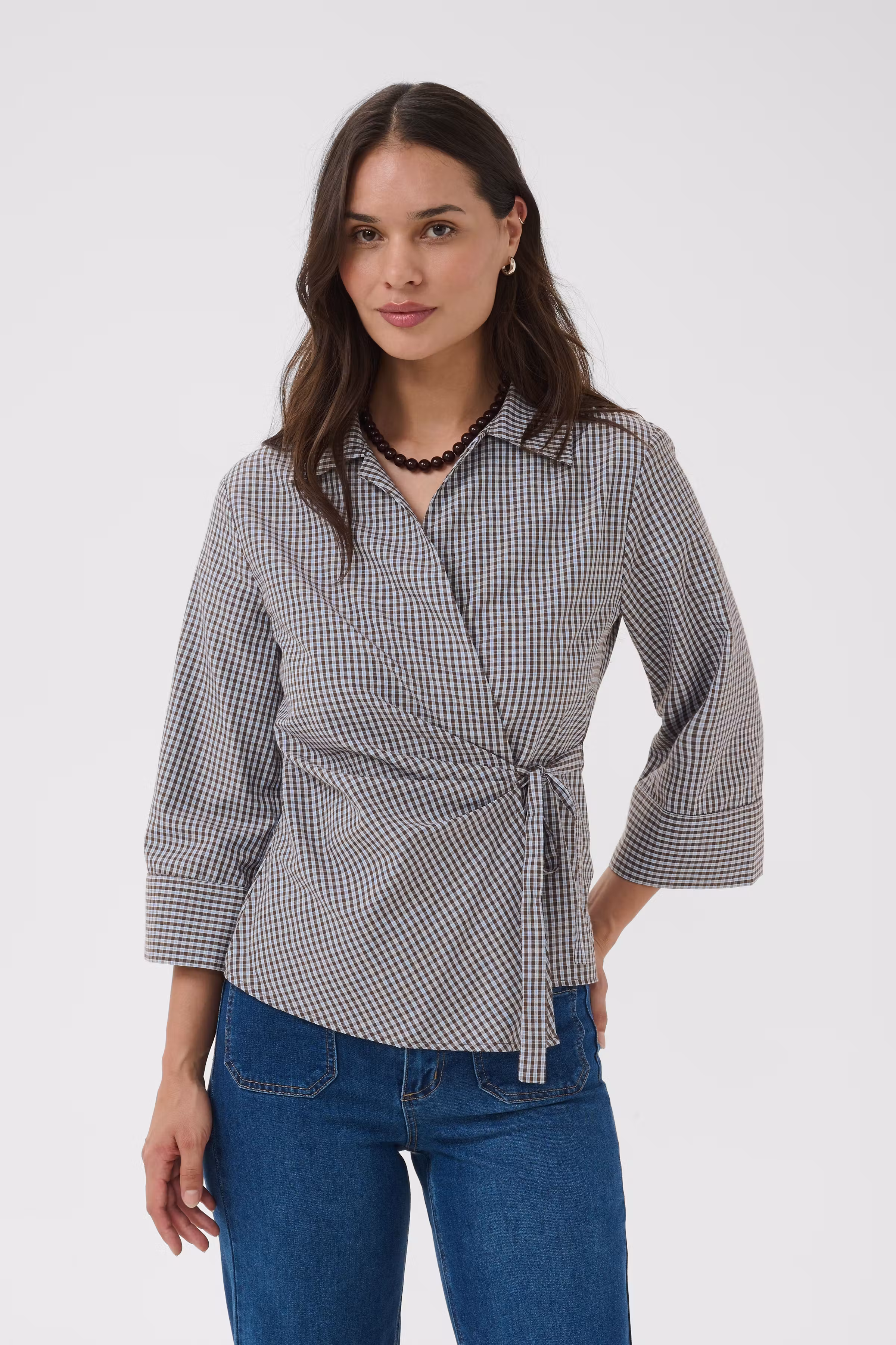 KAdinah Karierte Hemd LOOKBOOK FRONT 10513182-1000849