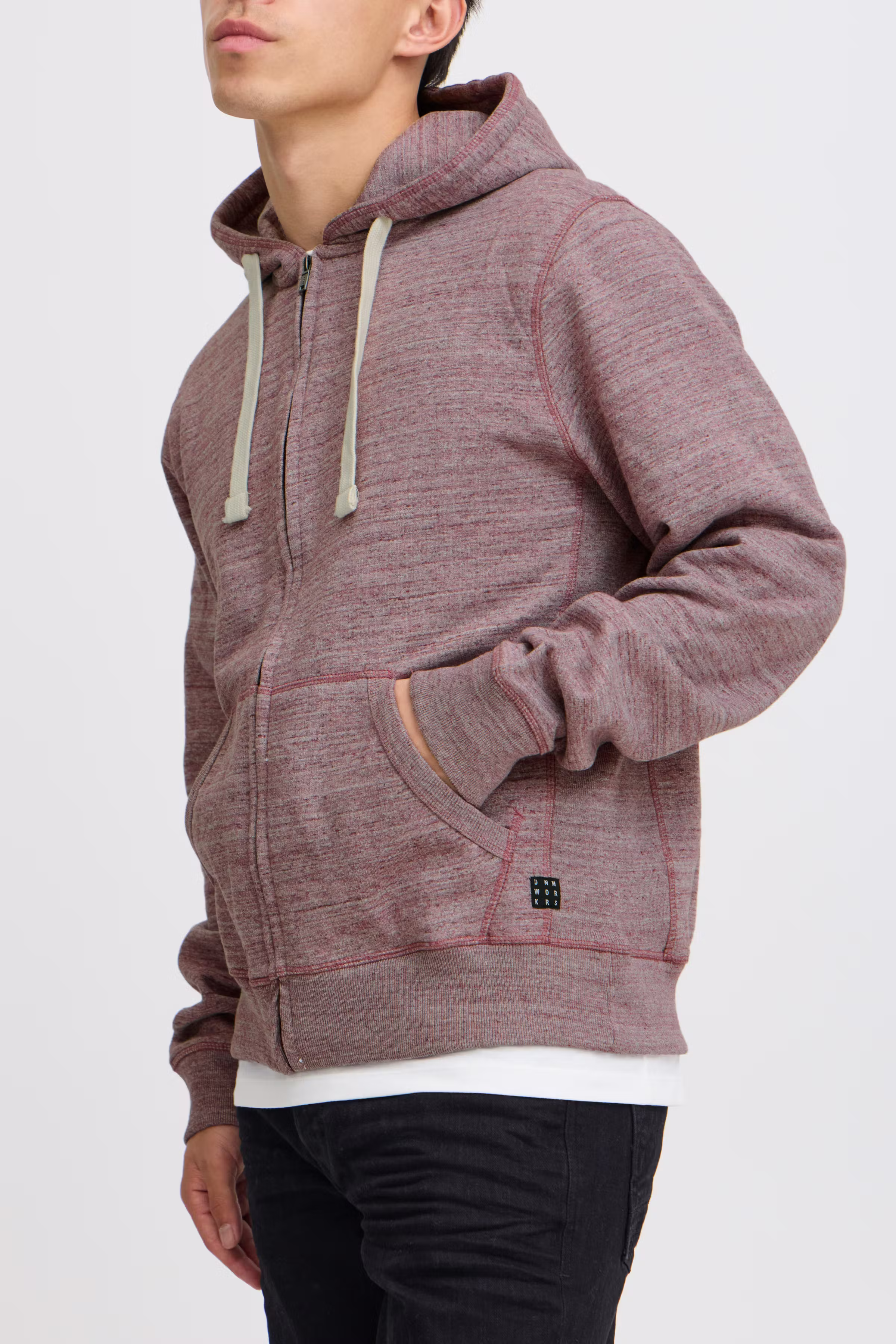 Hættebluse med lynlås LOOKBOOK DETAIL 20706981-73812