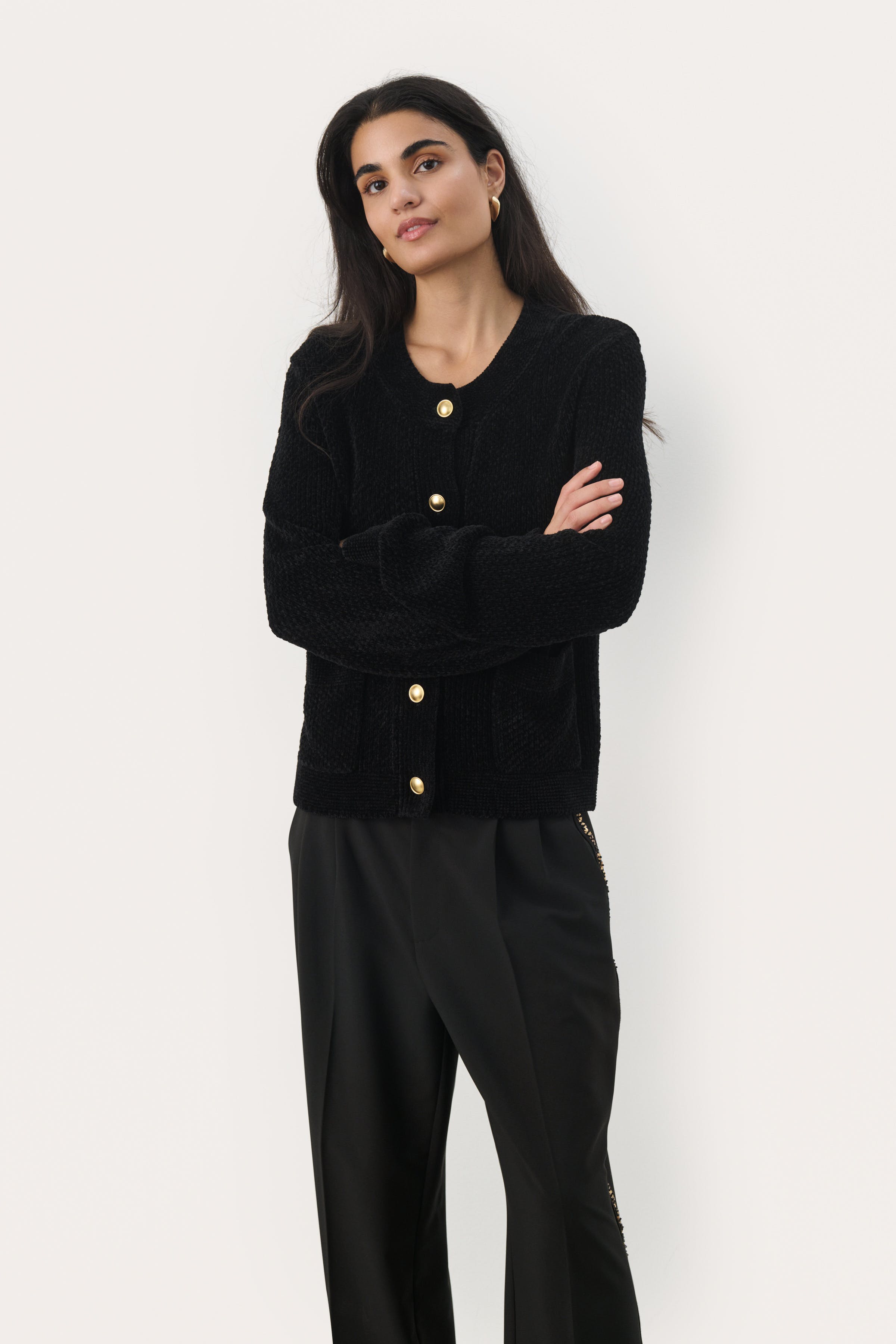 MikaPW Cardigan LOOKBOOK FRONT 30309122-194008