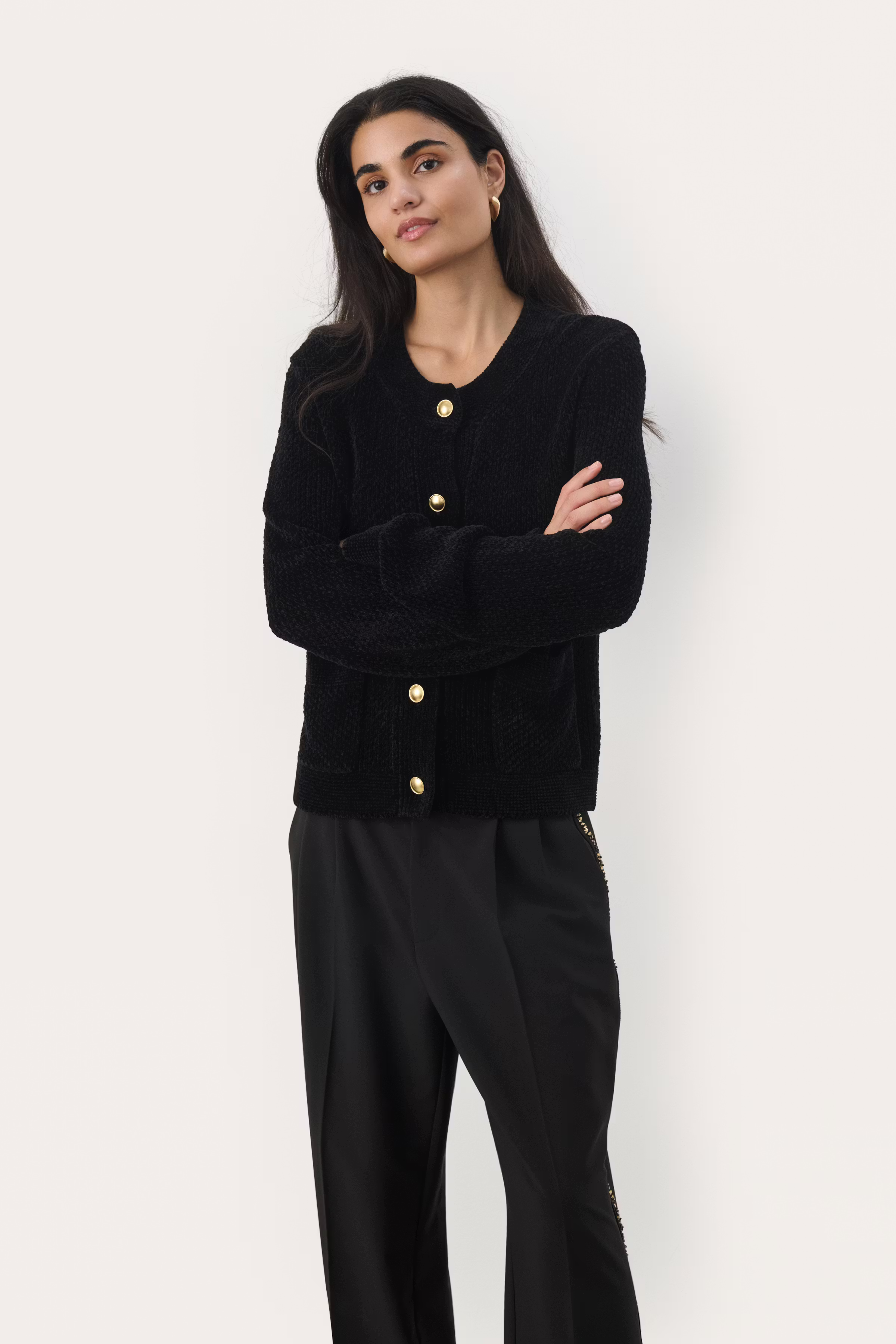 MikaPW Cardigan LOOKBOOK FRONT 30309122-194008