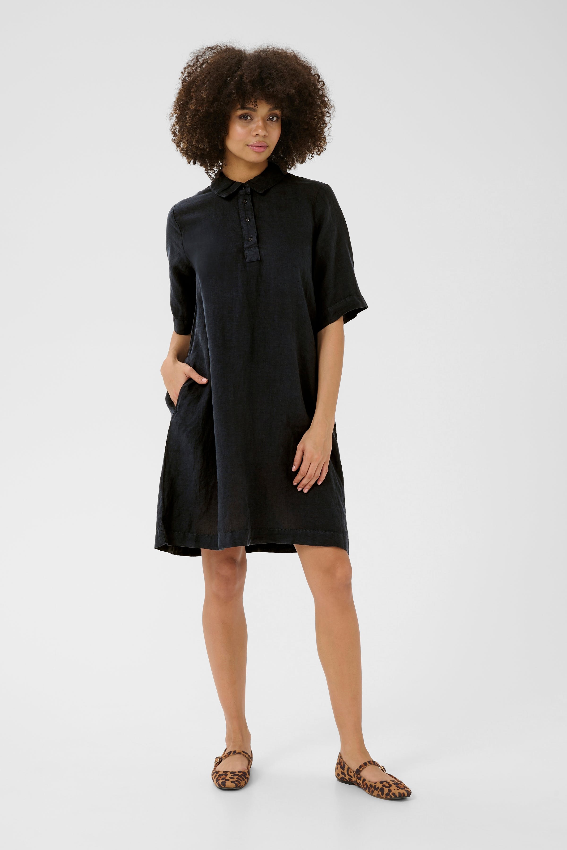 CUnyssa 100% Linen dress LOOKBOOK FRONT 50111696-194011