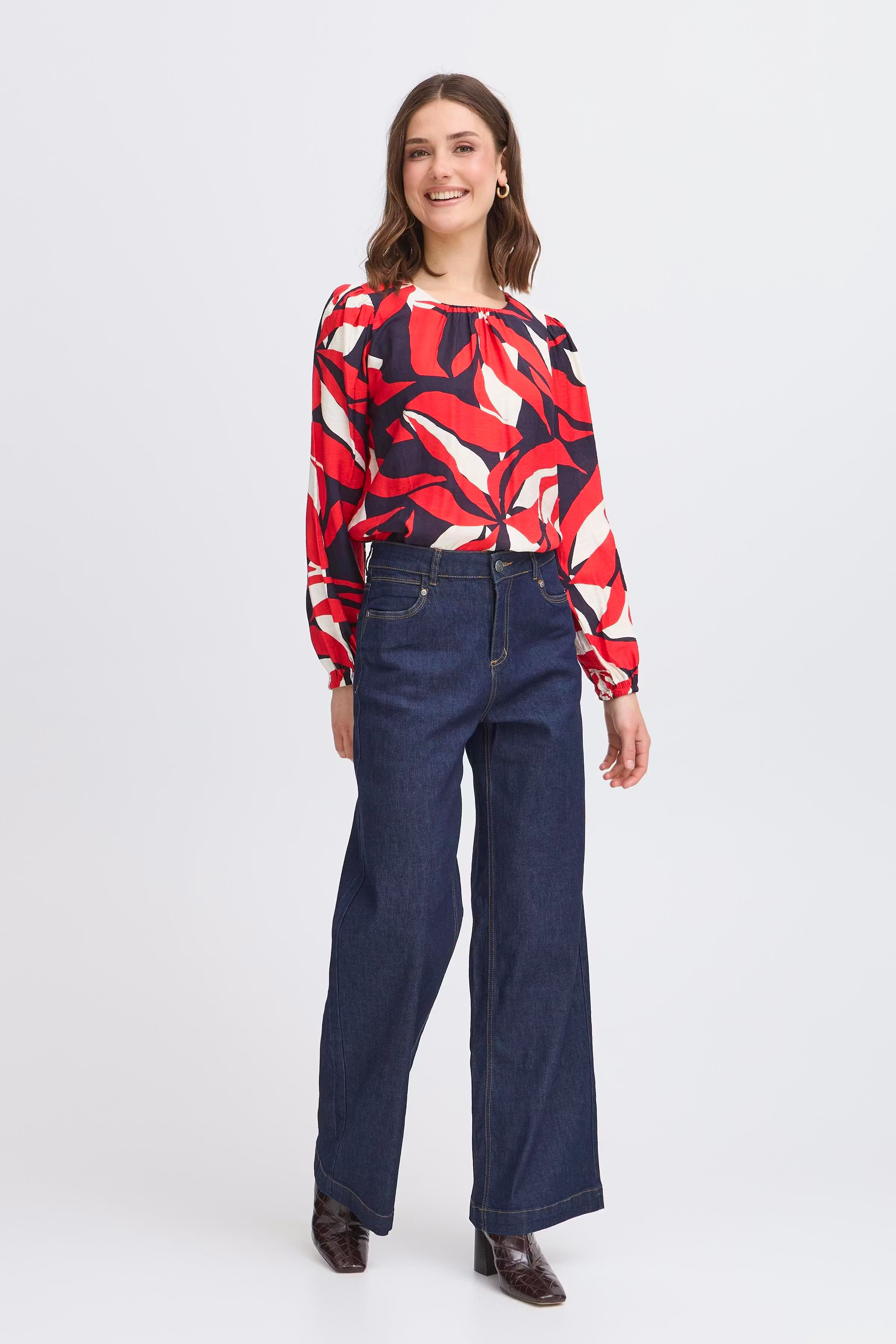 FRARIANA Bluse LOOKBOOK FRONT 20616042-205118