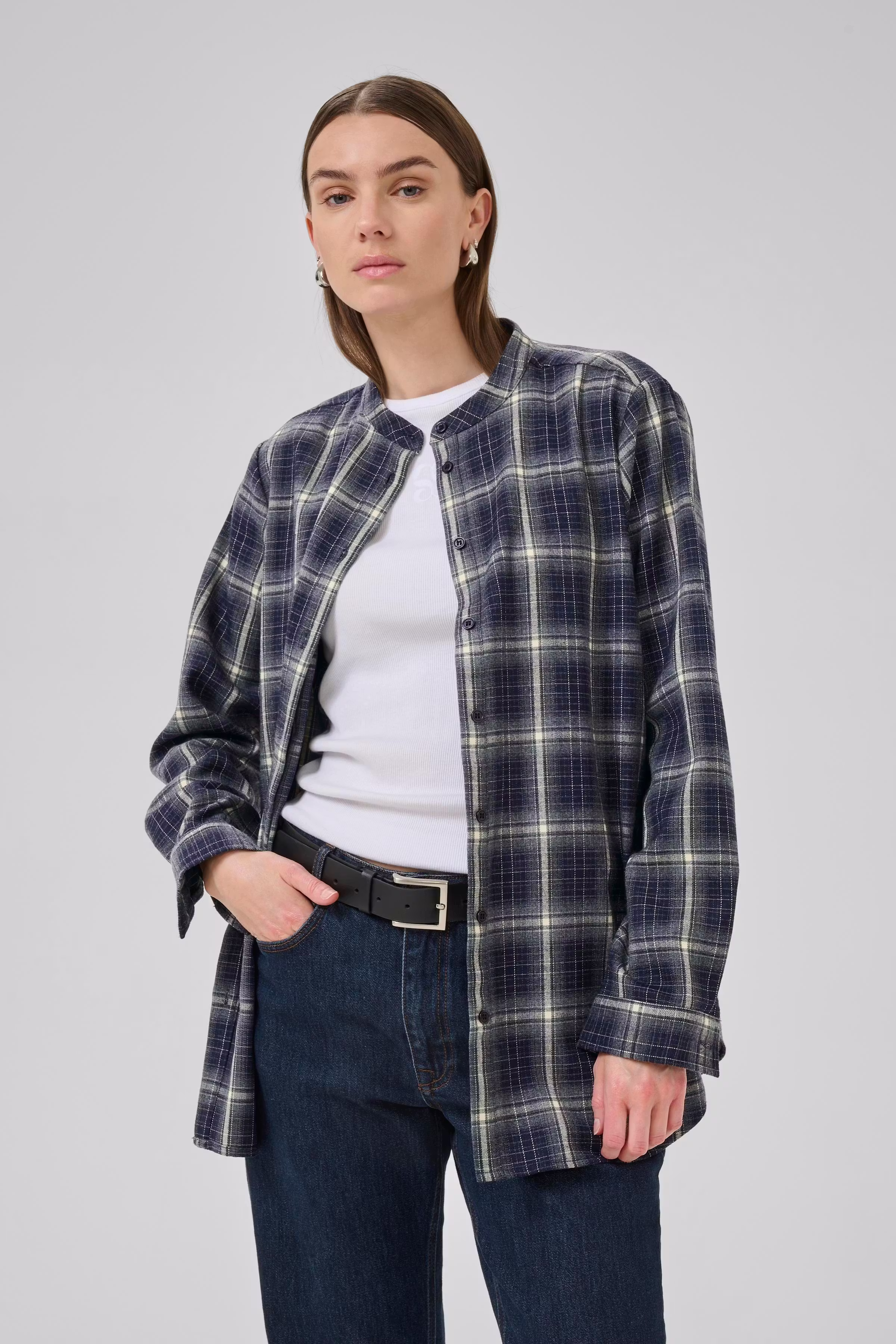 MarlyMW Plaid Shirt LOOKBOOK FRONT 10705235-108342