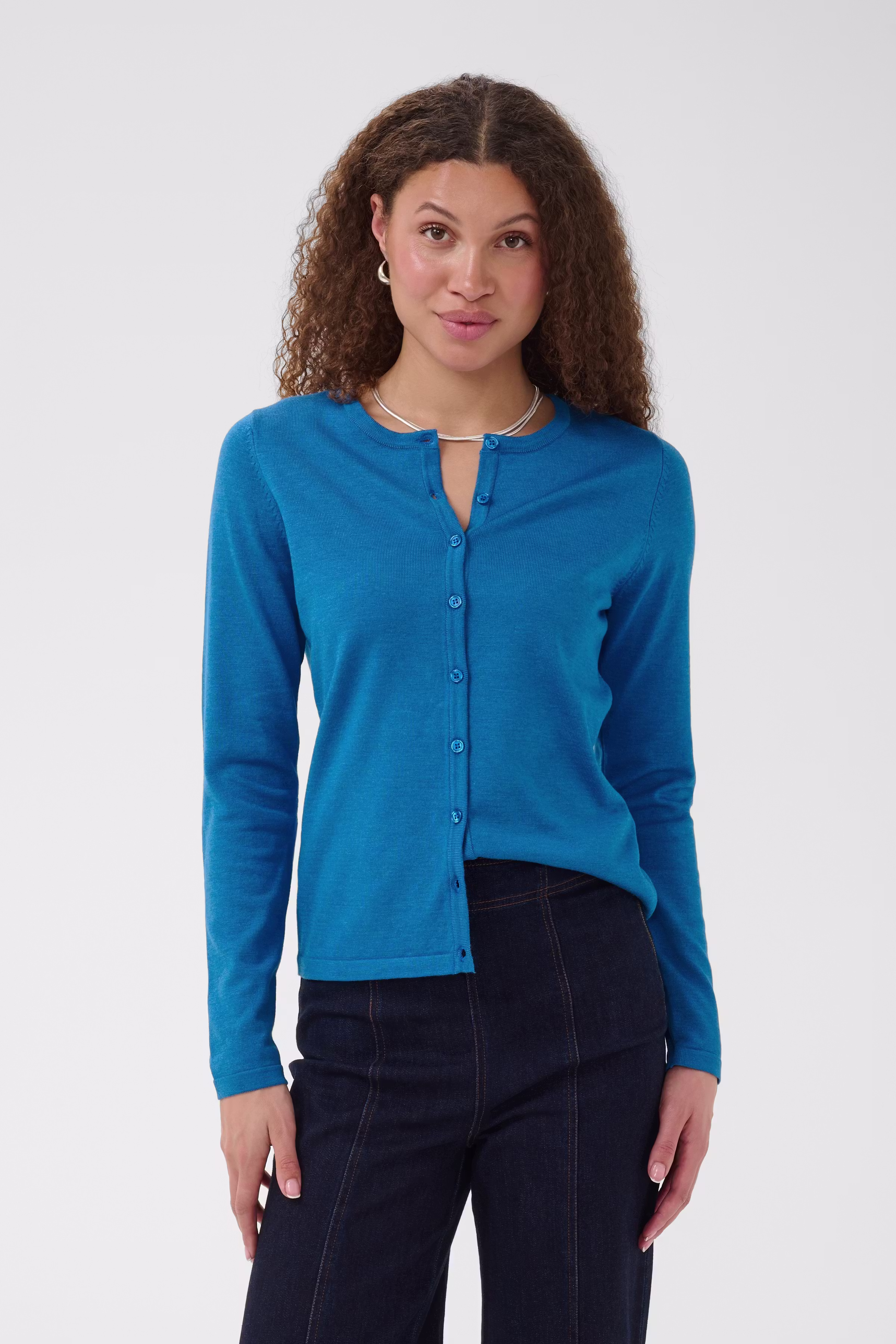MilaSZ R-Neck Cardigan LOOKBOOK FRONT 30500005-1841411