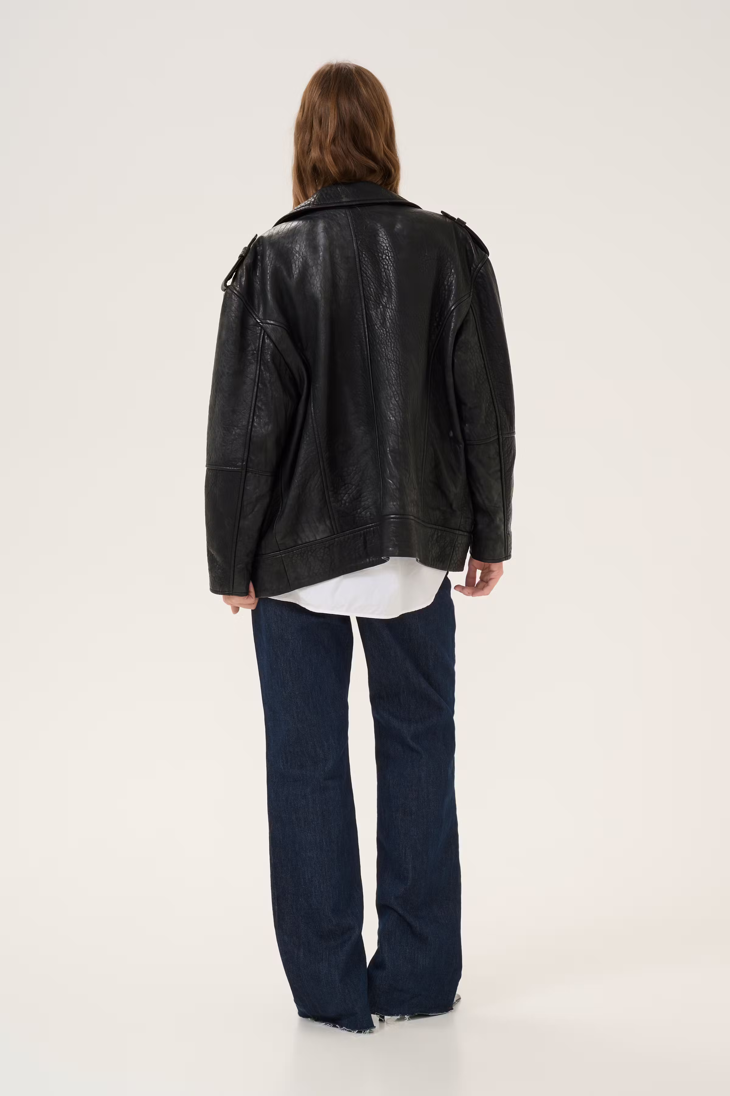 GinaMW Leather jacket LOOKBOOK BACK 10705105-100031