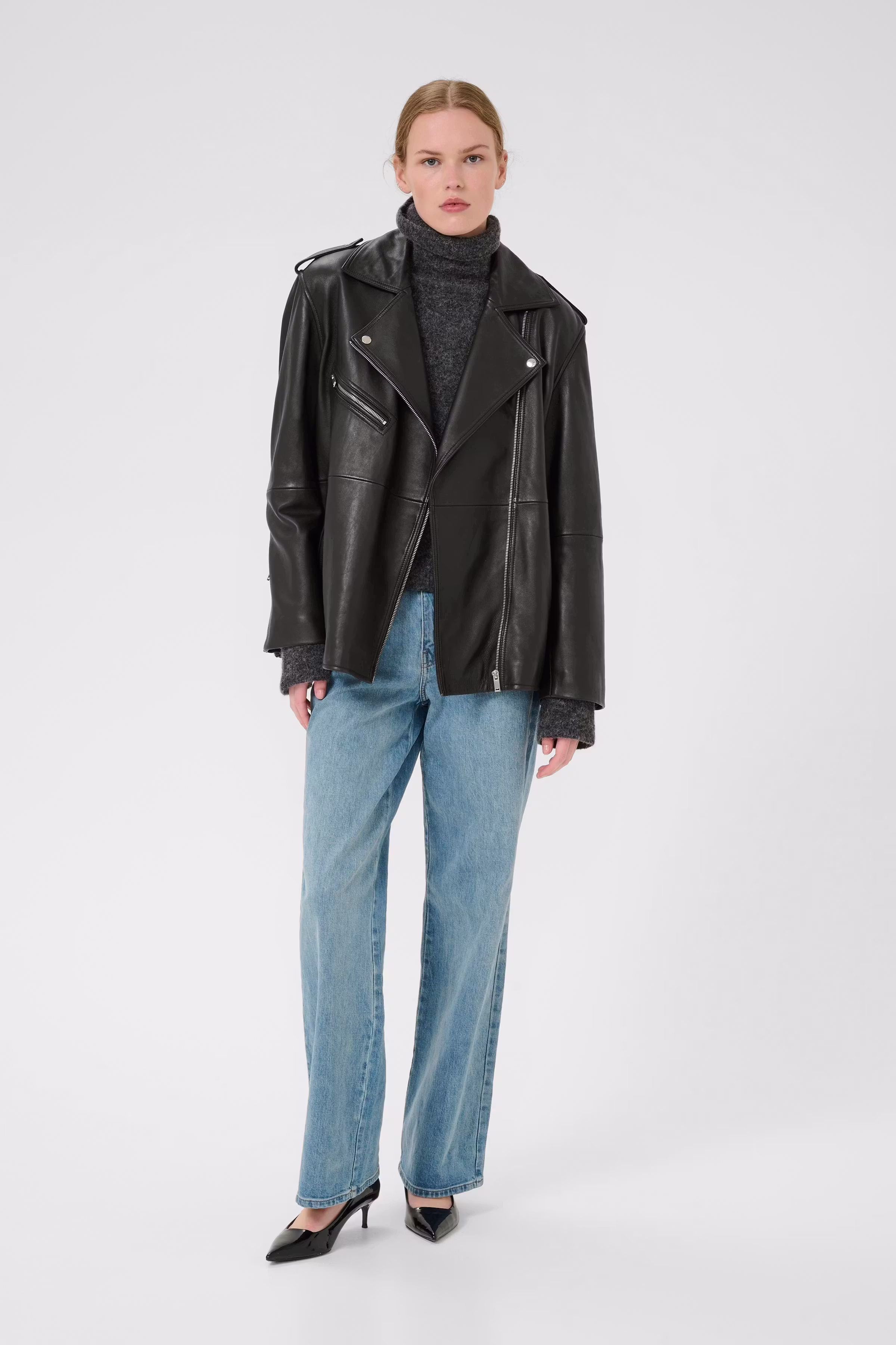 NaomiGZ Läderjacka LOOKBOOK FRONT 10909190-100017