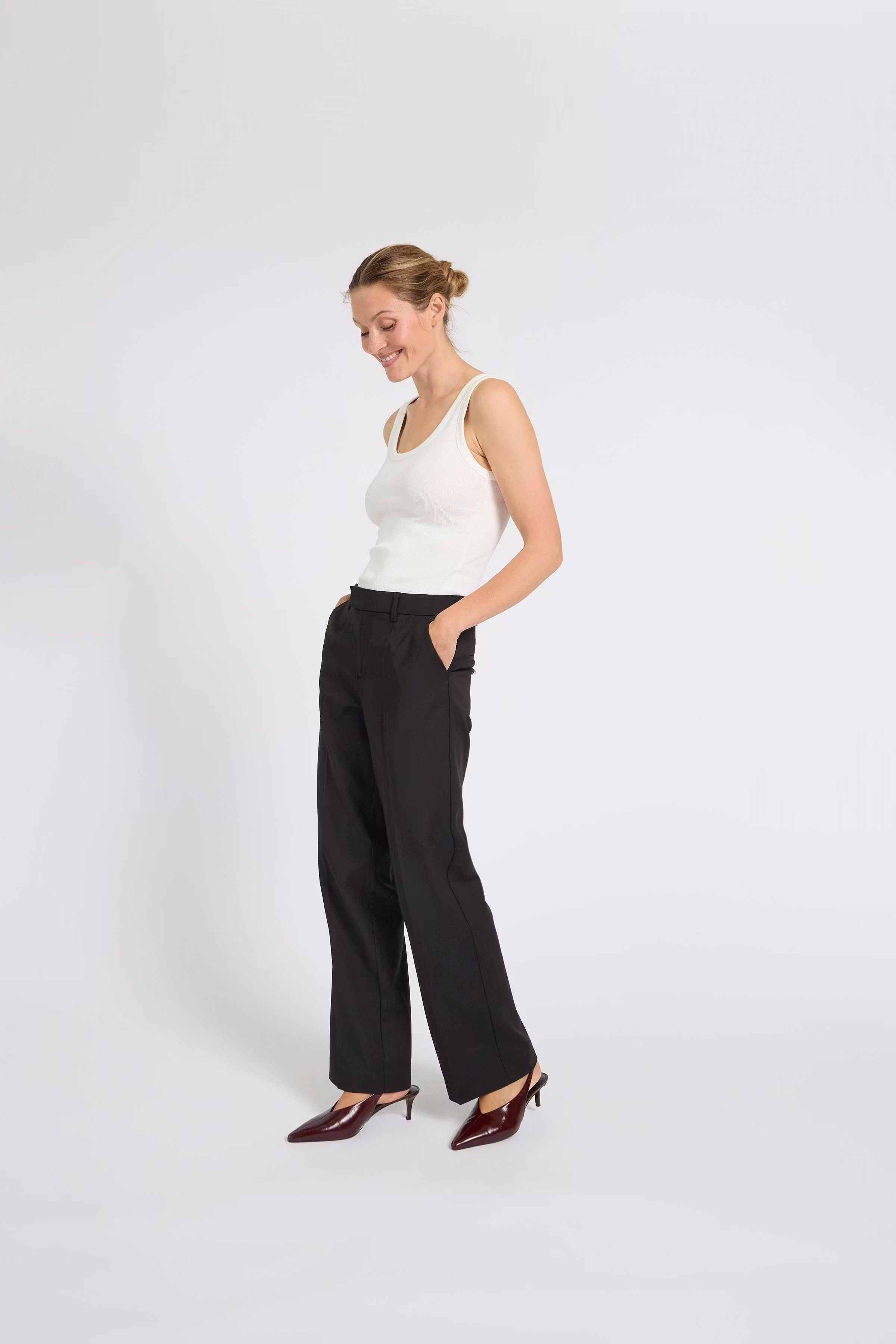 PZBINDY High Waist Wide Leg Bukser LOCATION NONE 50210334-193911