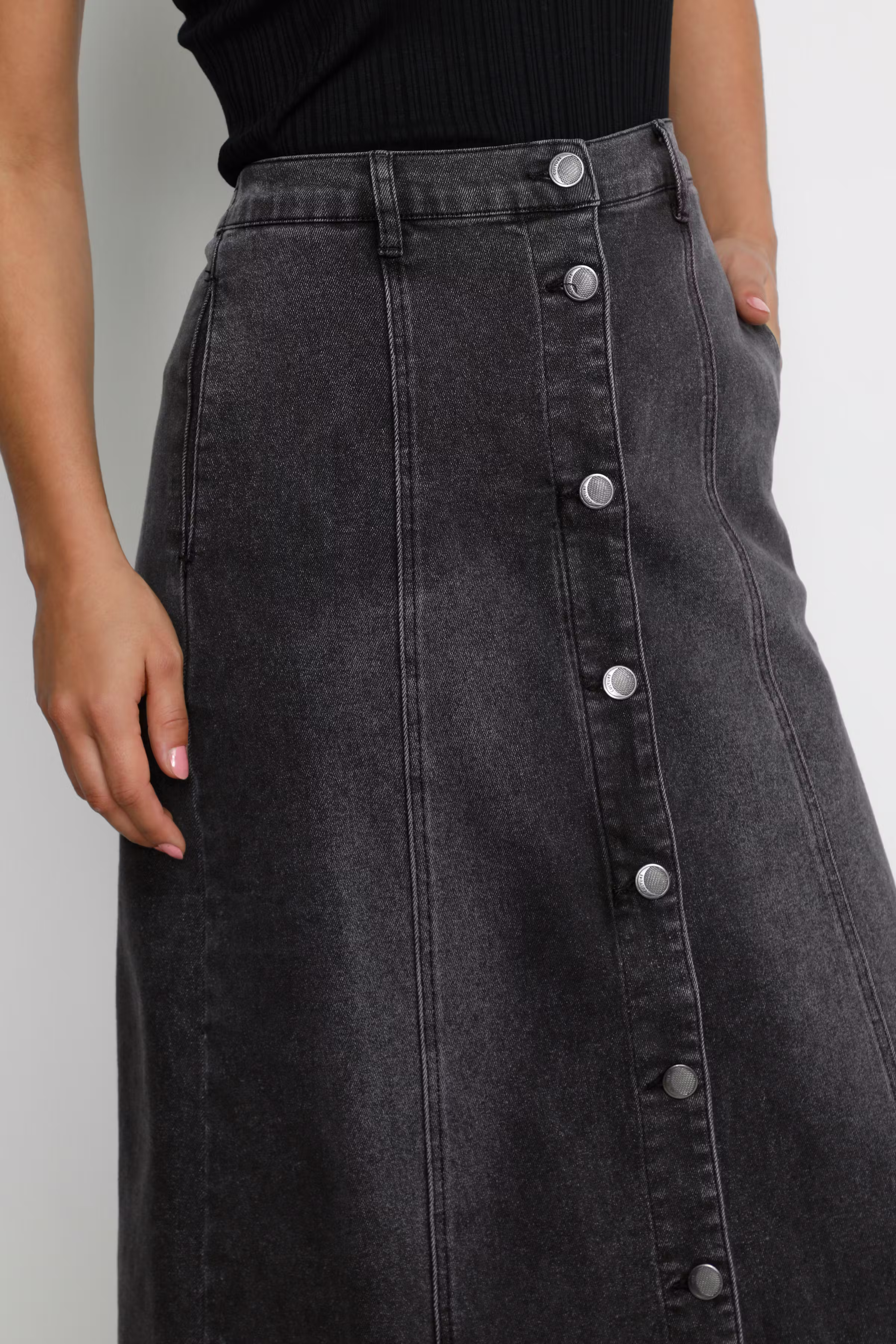 CUmonja Denim nederdel LOOKBOOK DETAIL 50108821-500064