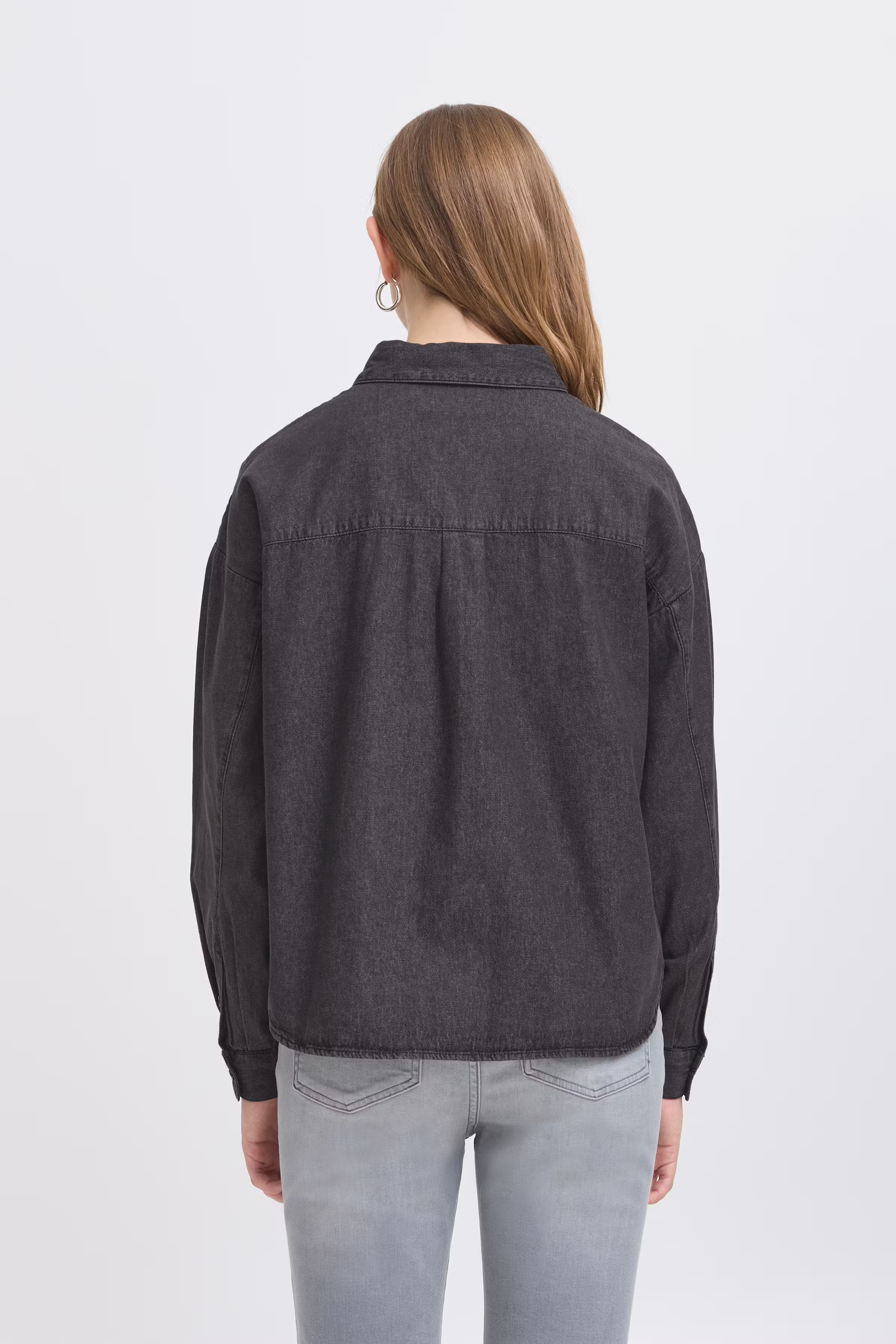 IHARCHER Denim blouse LOOKBOOK BACK 20122389-200341