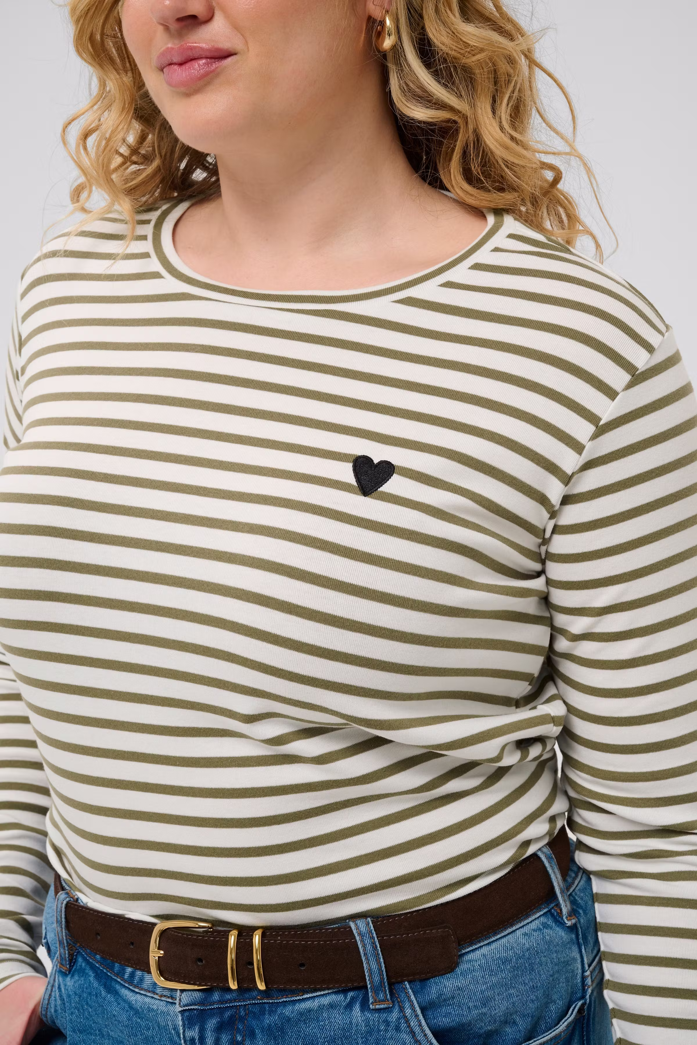 KClia Stribet Langærmet T-shirt LOOKBOOK DETAIL 10580179-110094