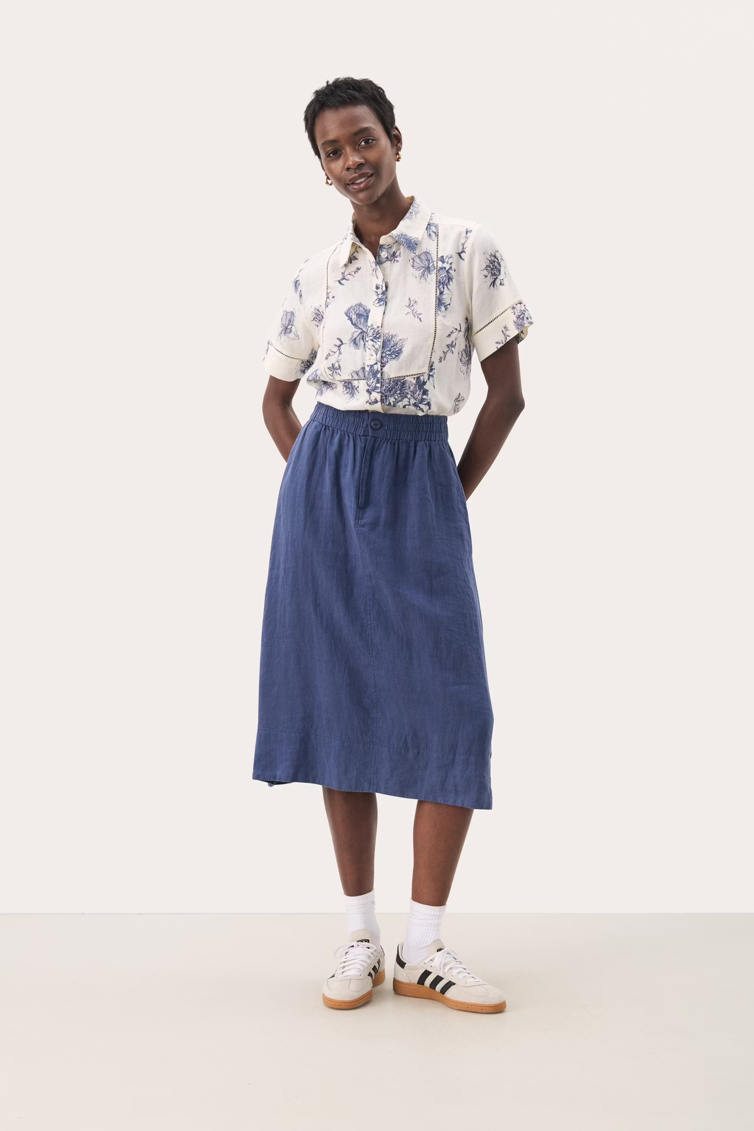 RehanaPW Leinen Rock LOOKBOOK FRONT 30309611-193934