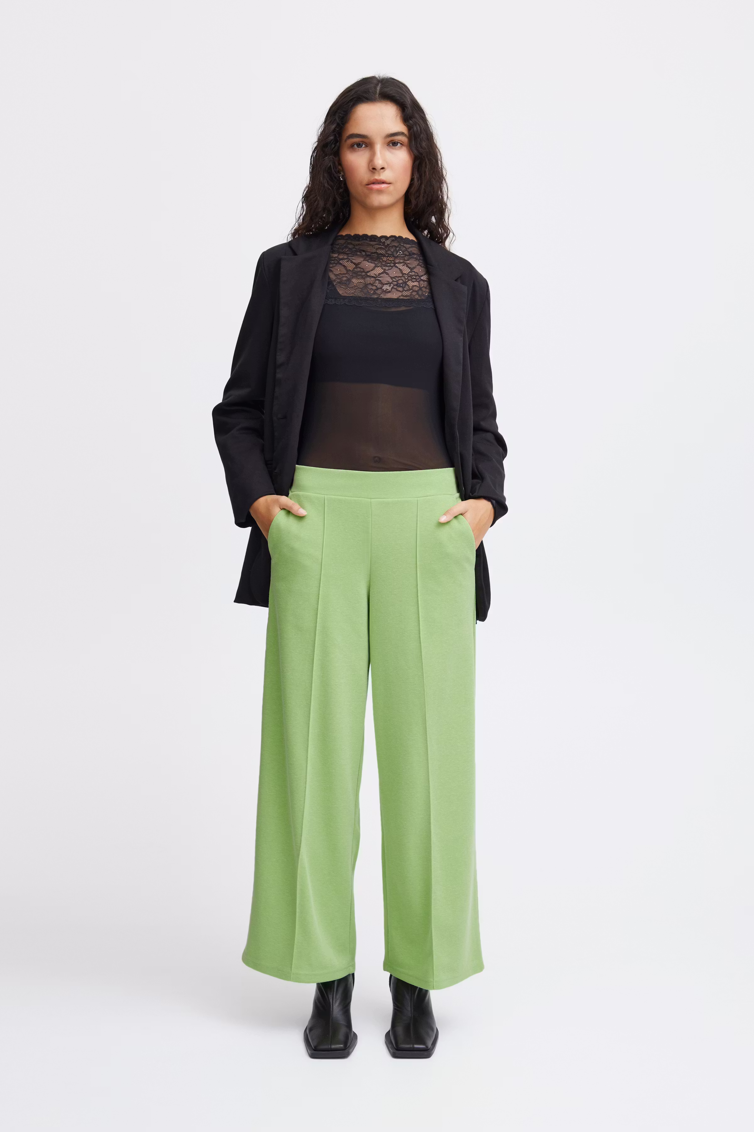IHKATE PIQUE  Trousers LOOKBOOK FRONT 20118162-150341