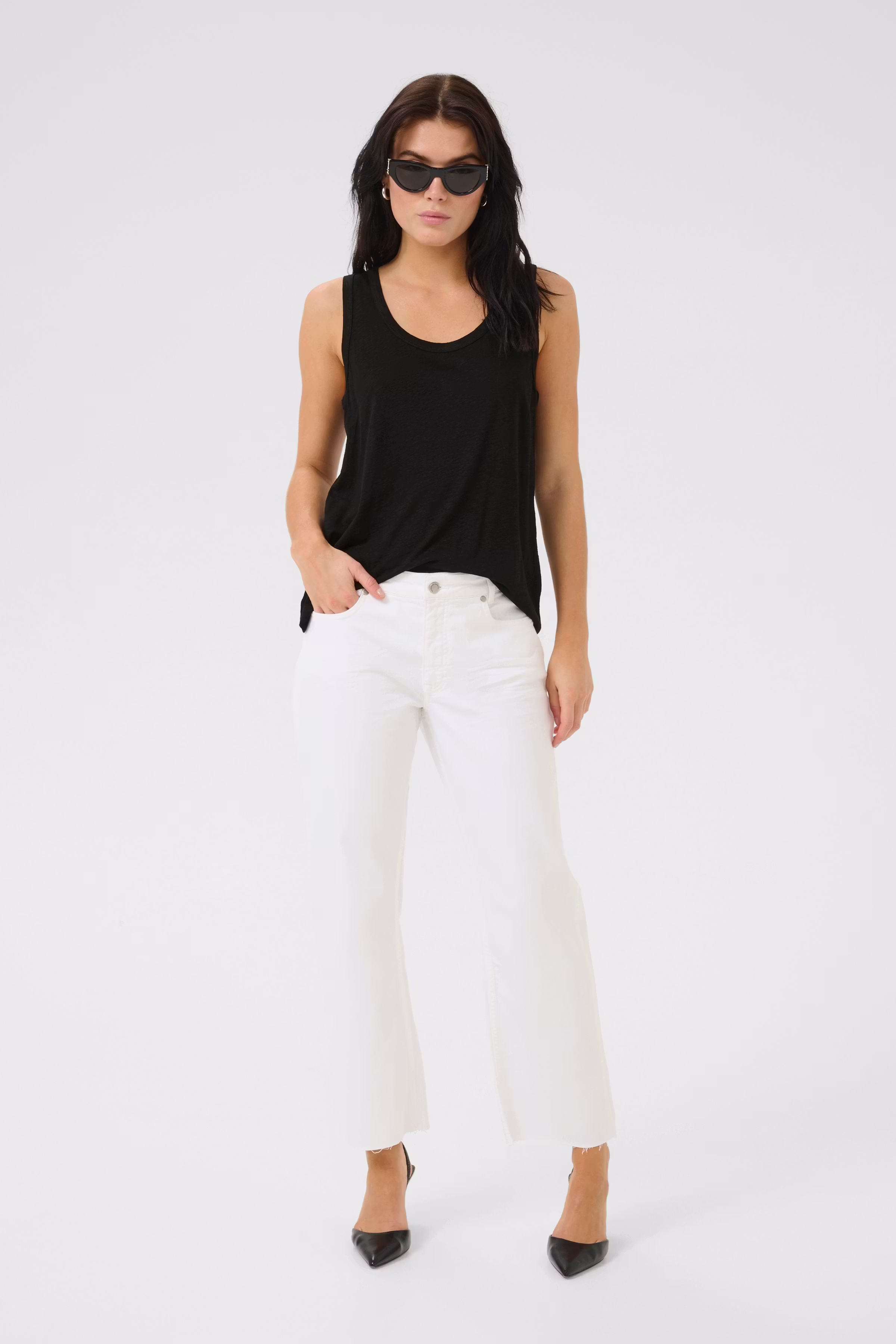 LisaMW Leinen Top LOOKBOOK FRONT 10704763-100031