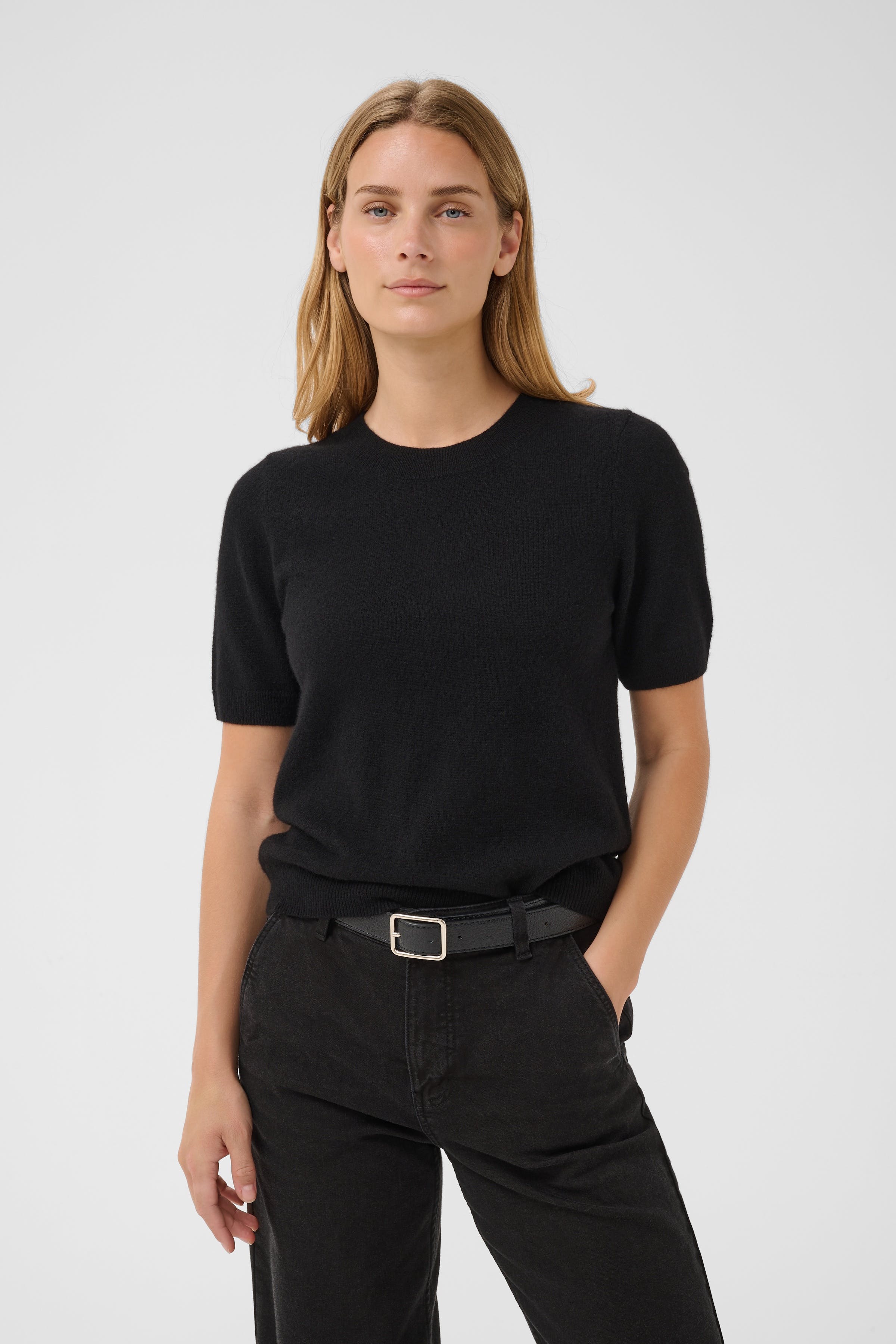 EverlottaPW Kortærmet cashmerestriktrøje LOOKBOOK FRONT 30307338-194008