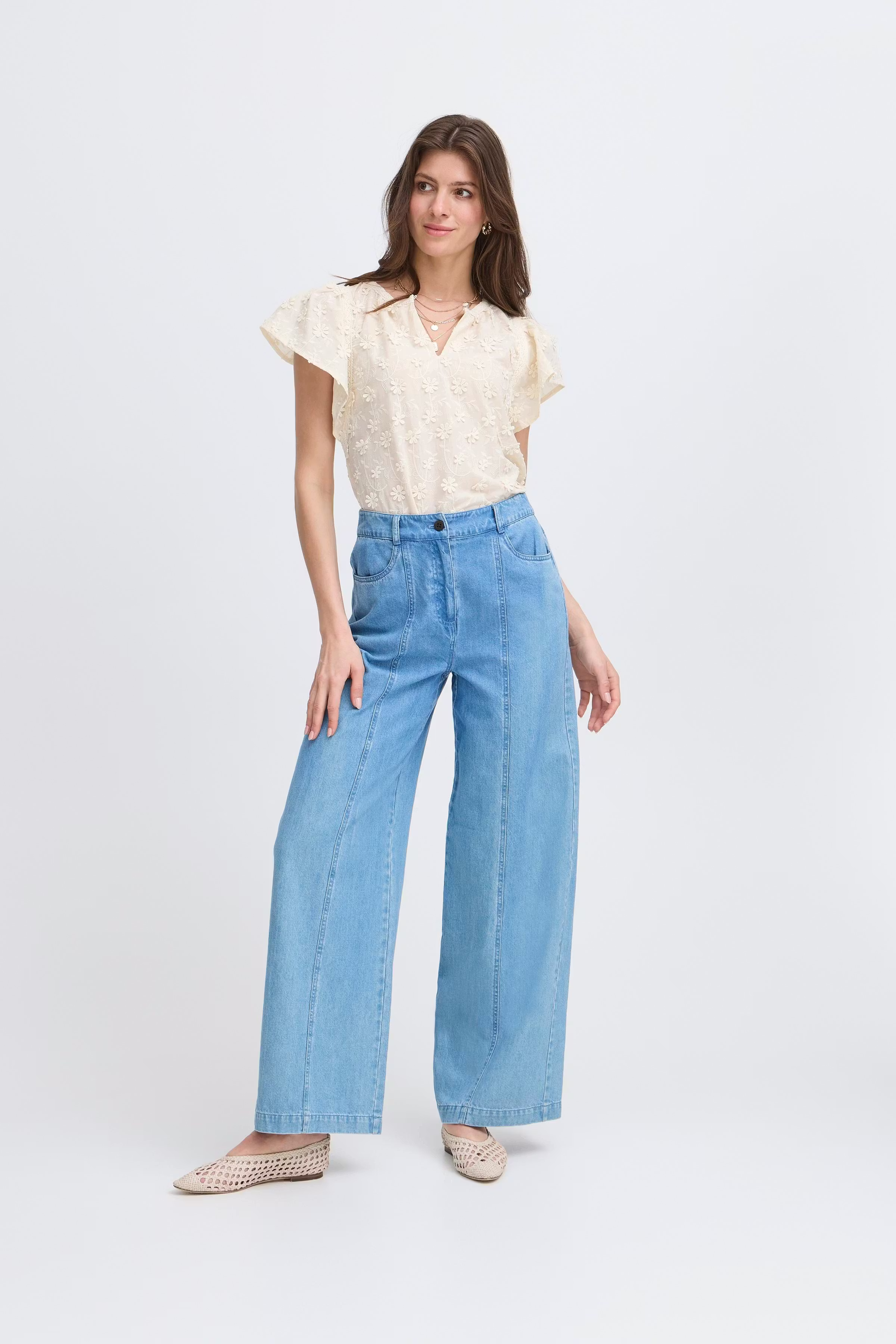 IRLIANE Blouse with short sleeve LOCATION NONE 20122626-130905