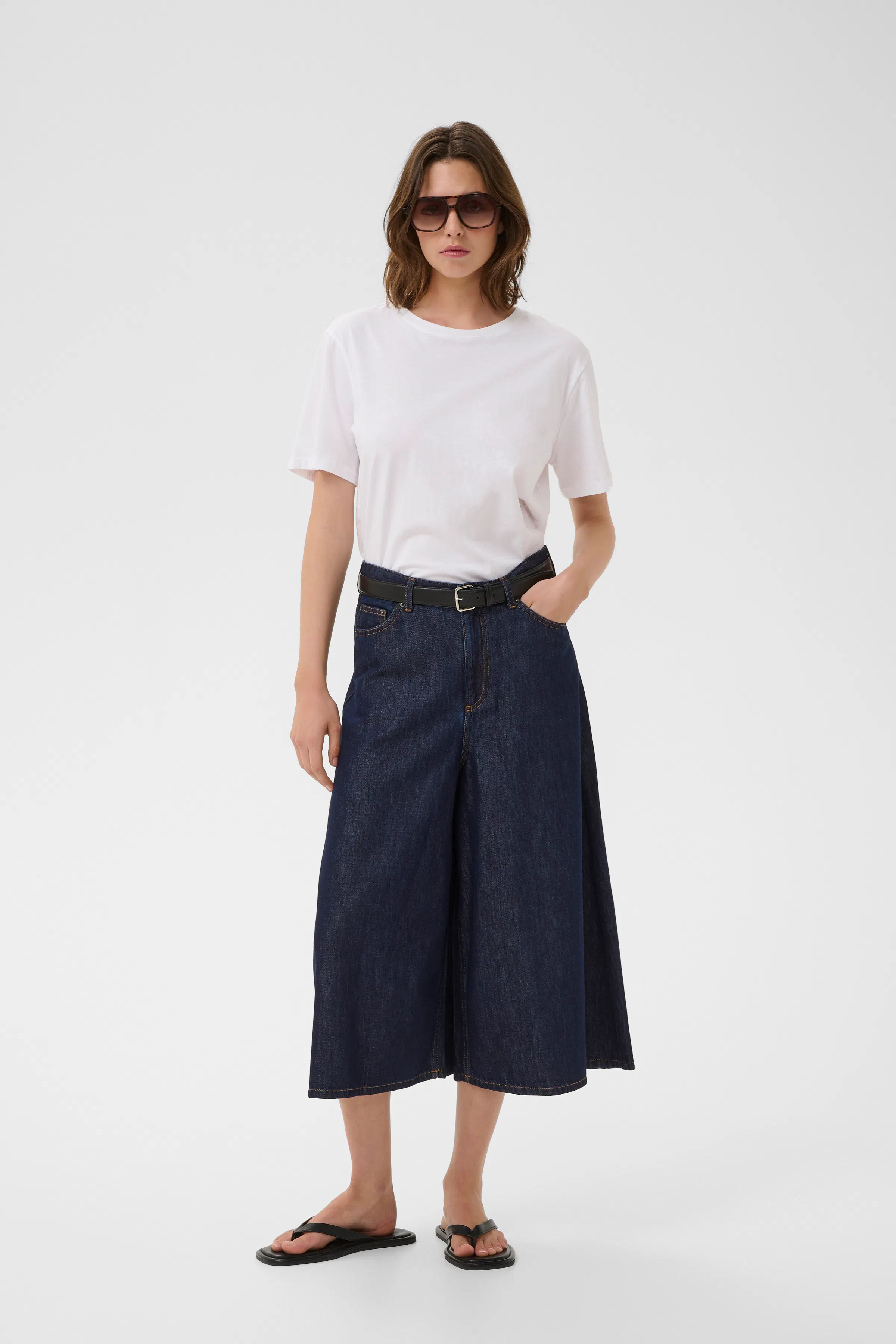 BenovaIW Culotte  Jeans LOOKBOOK FRONT 30111209-304092