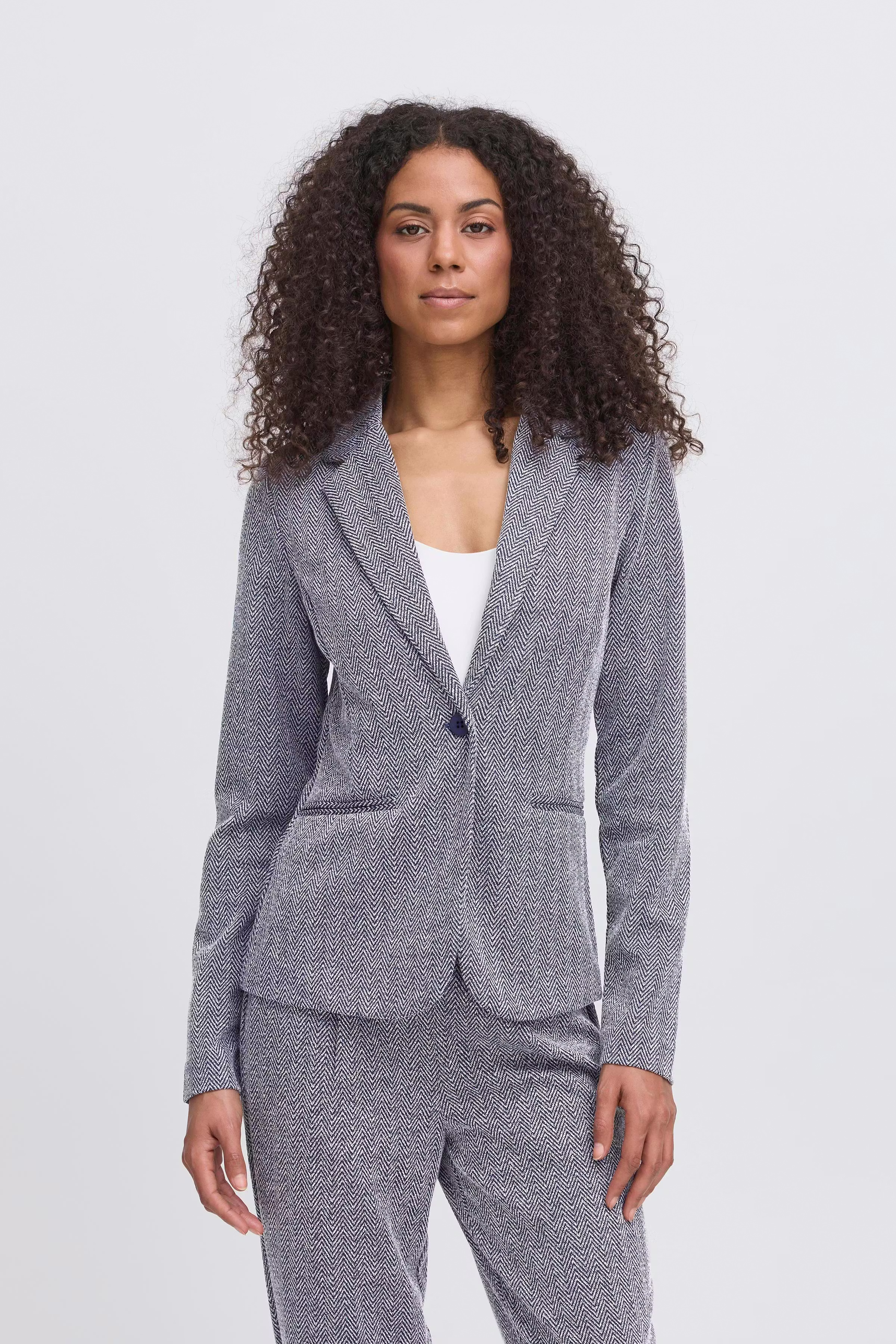 IHKATE JACQUARD Blazer LOOKBOOK FRONT 20121600-900000478