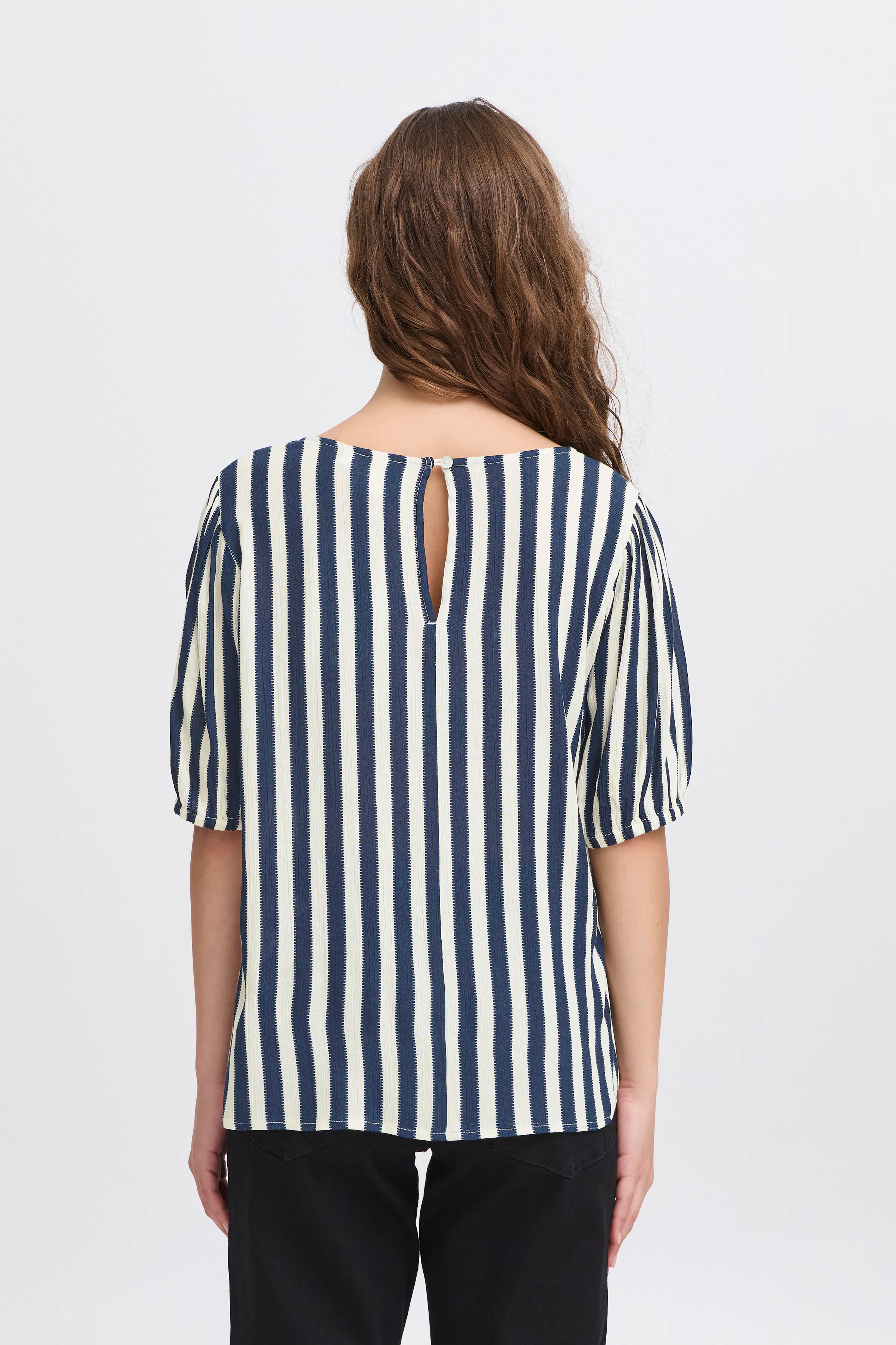 IHMARRAKECH Kortermet bluse LOOKBOOK BACK 20122973-204479