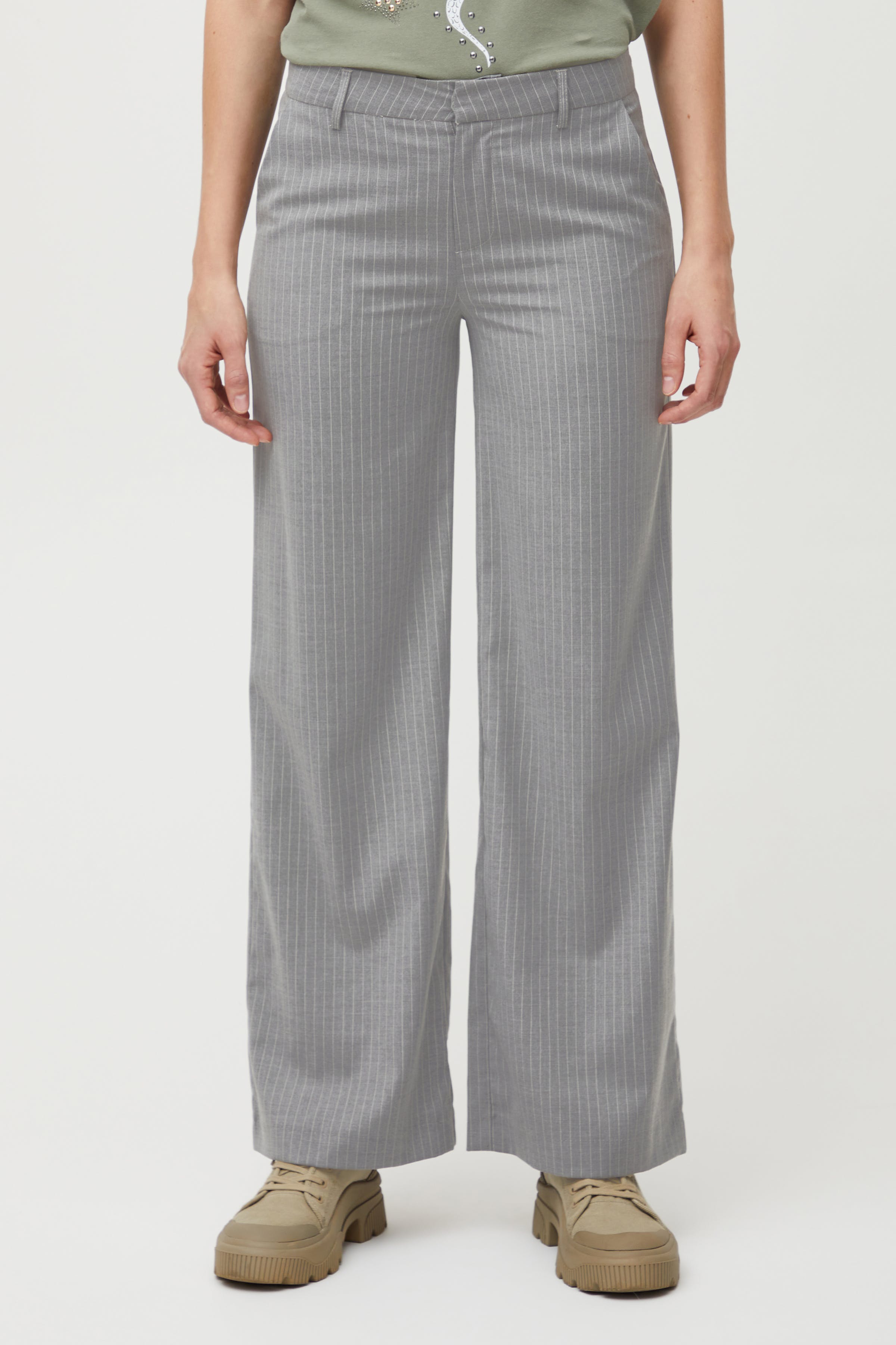 PZMARIELLA High Waist Wide Leg Trousers LOOKBOOK FRONT 50207882-202762