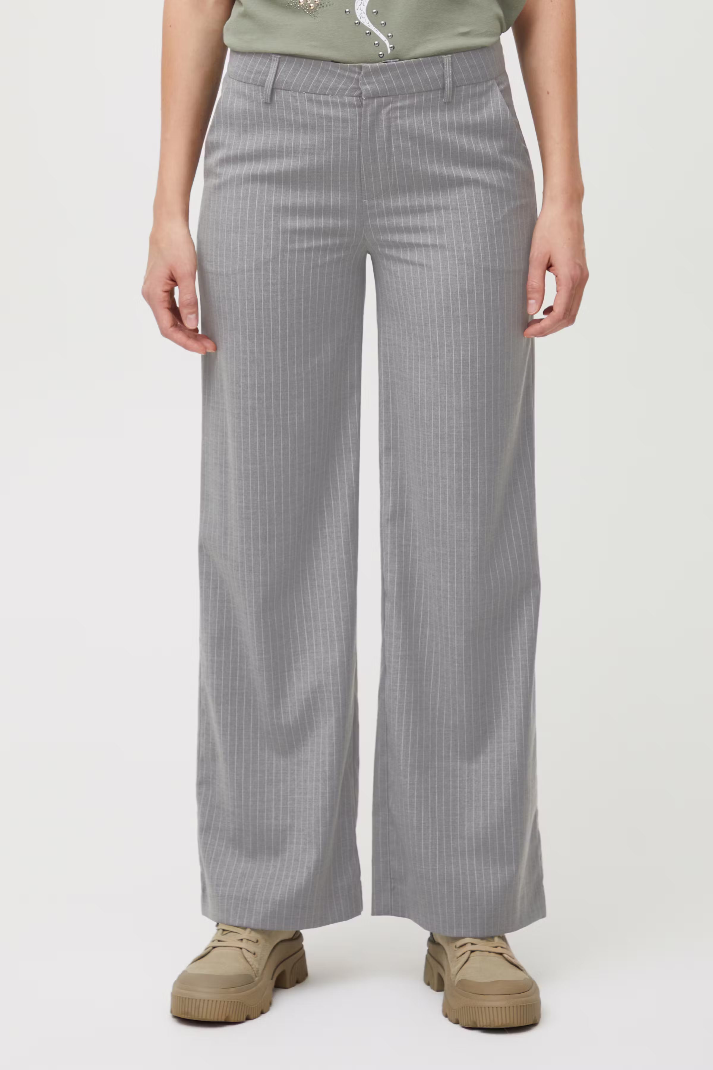 PZMARIELLA High Waist Wide Leg Bukser LOOKBOOK FRONT 50207882-202762