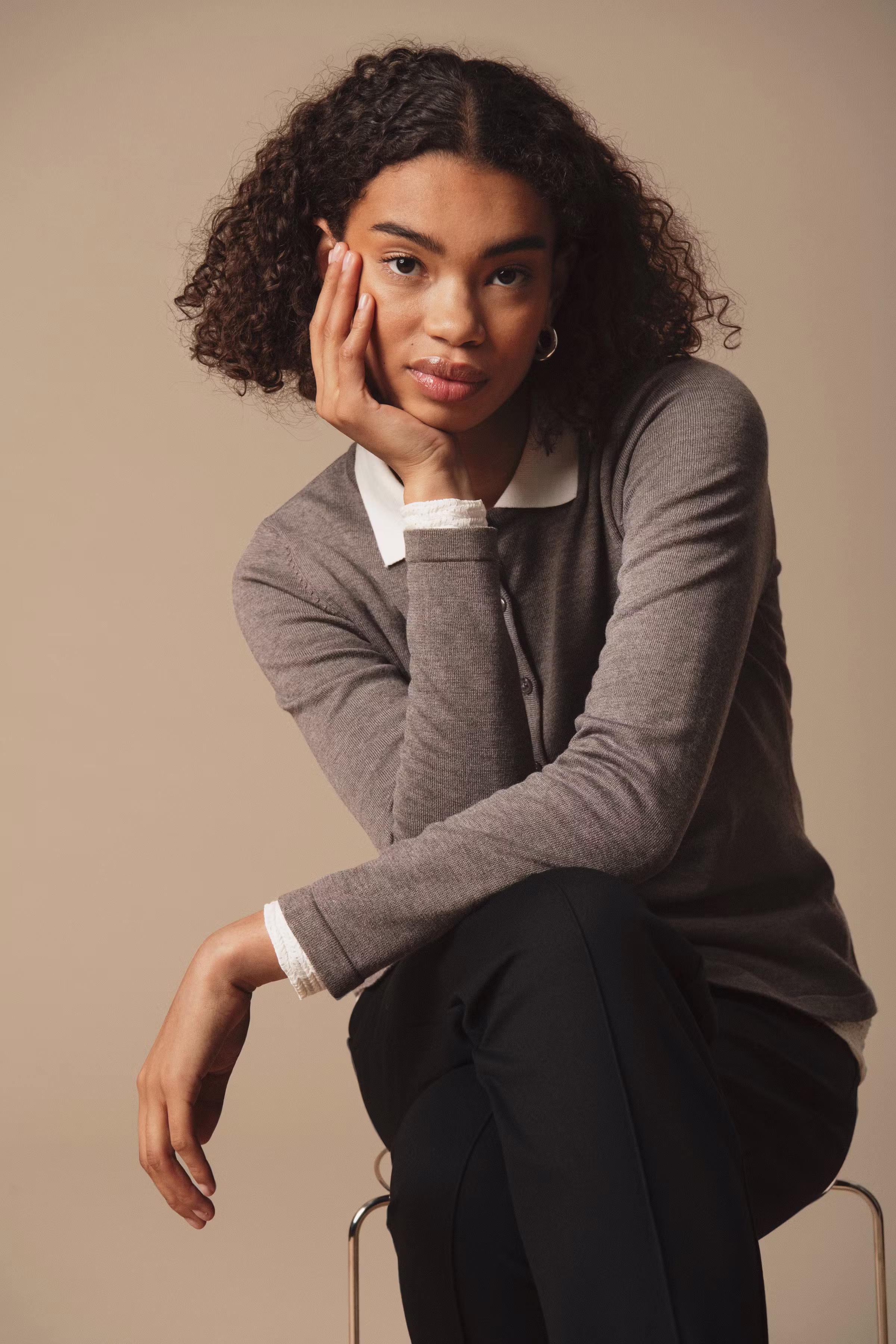 MilaSZ R-Neck Cardigan LOCATION NONE 30500005-1813061