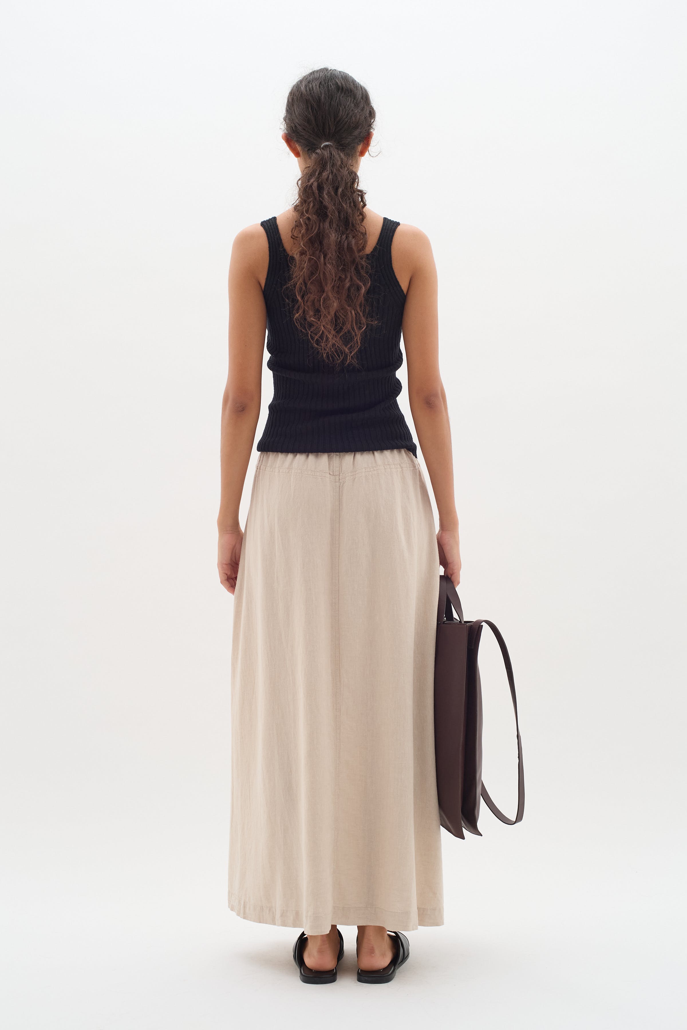 EllieIW Hør Nederdel LOOKBOOK BACK 30109312-1304031