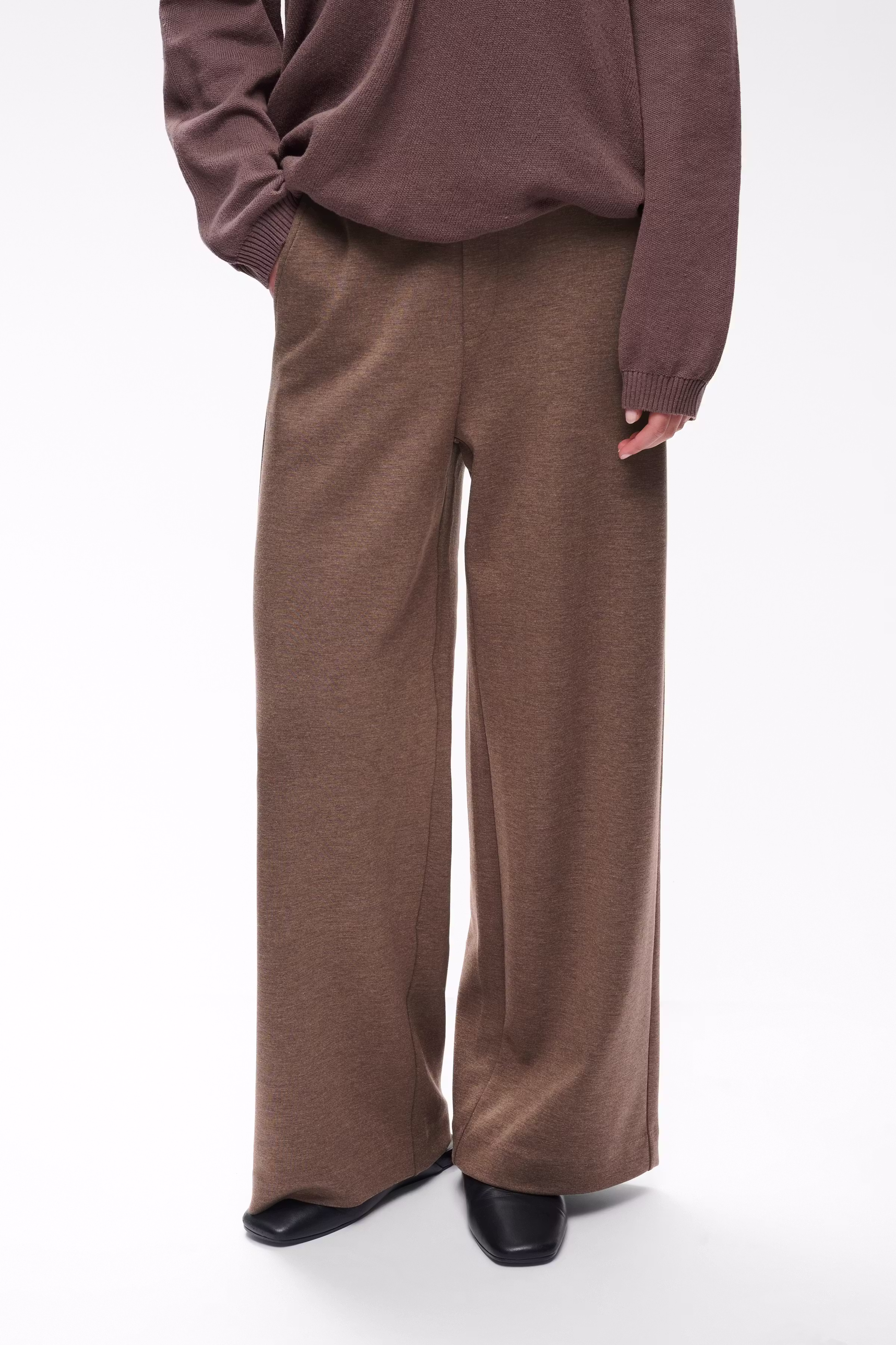 GincetteIW Melange Trousers LOOKBOOK FRONT 30110741-1813071