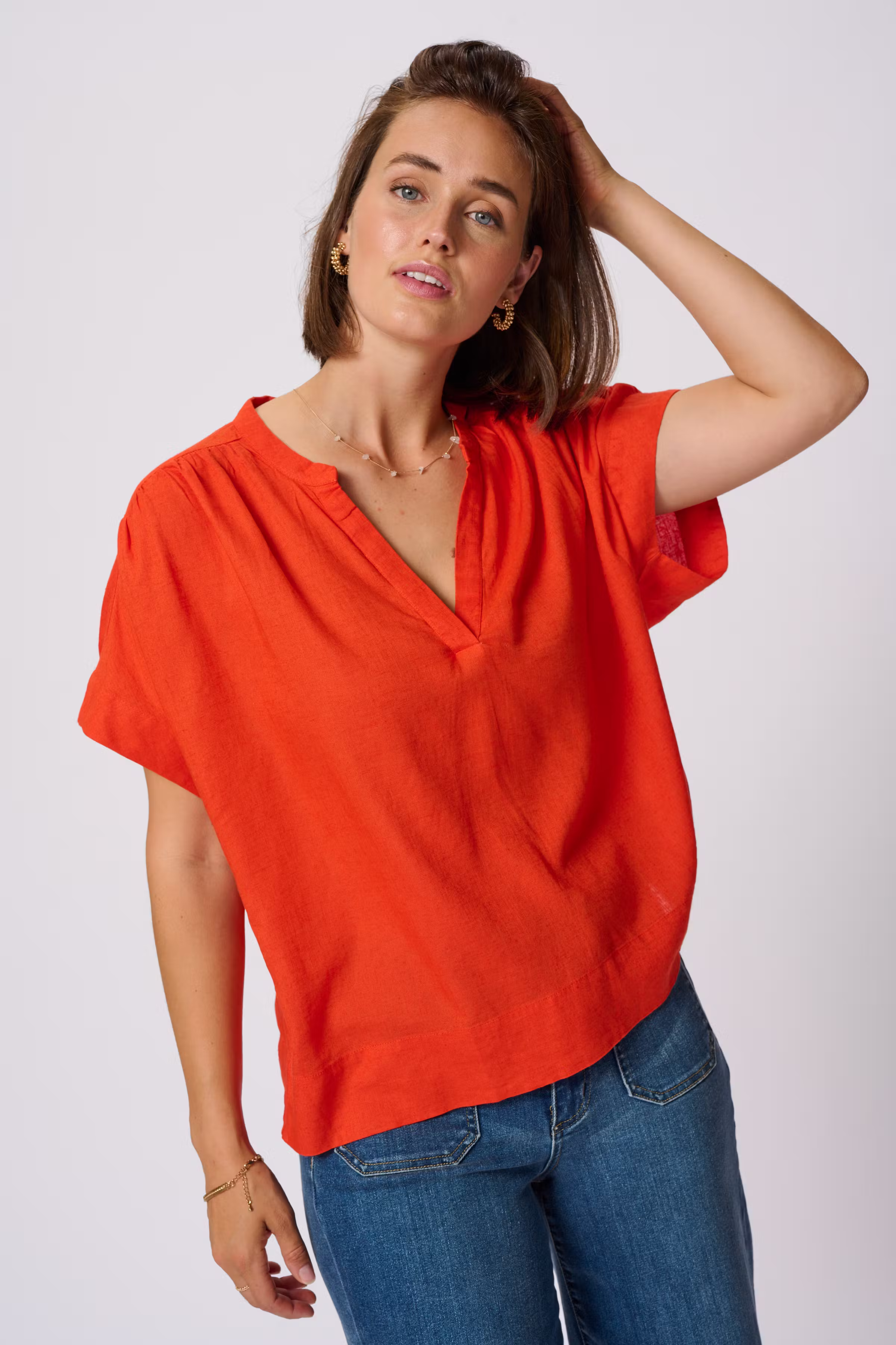 KAmilia Linen Top LOOKBOOK DETAIL 10509670-171558