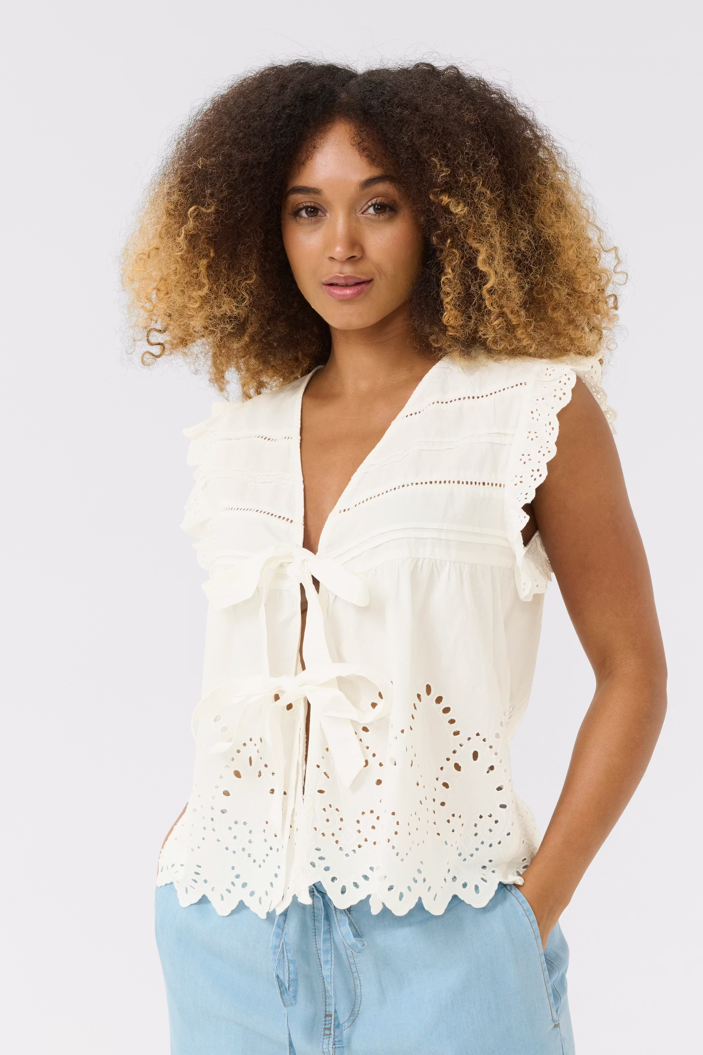 CUleso Bluse LOOKBOOK FRONT 50111833-500013