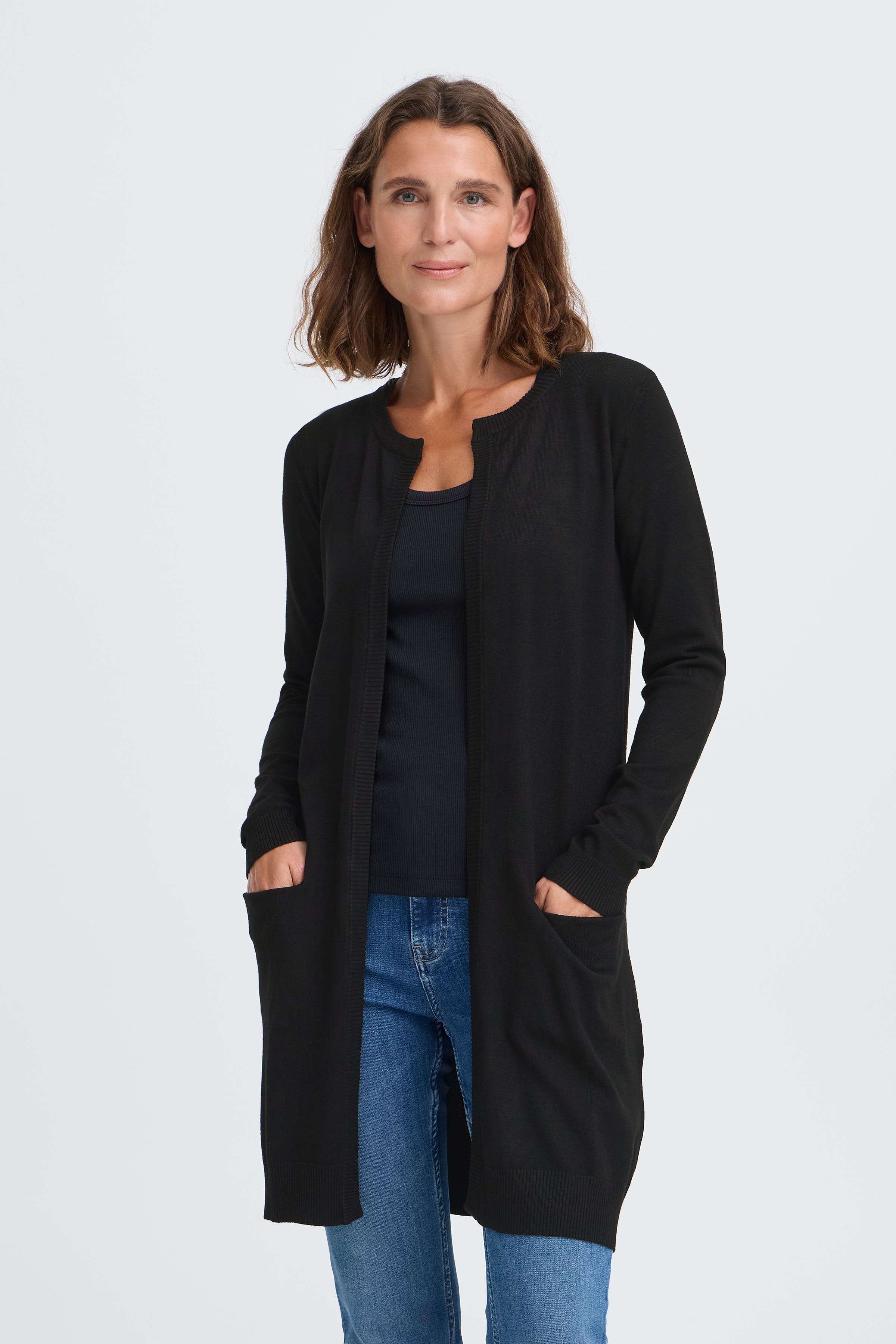 PZSara Long Cardigan LOOKBOOK FRONT 50203258-5000199