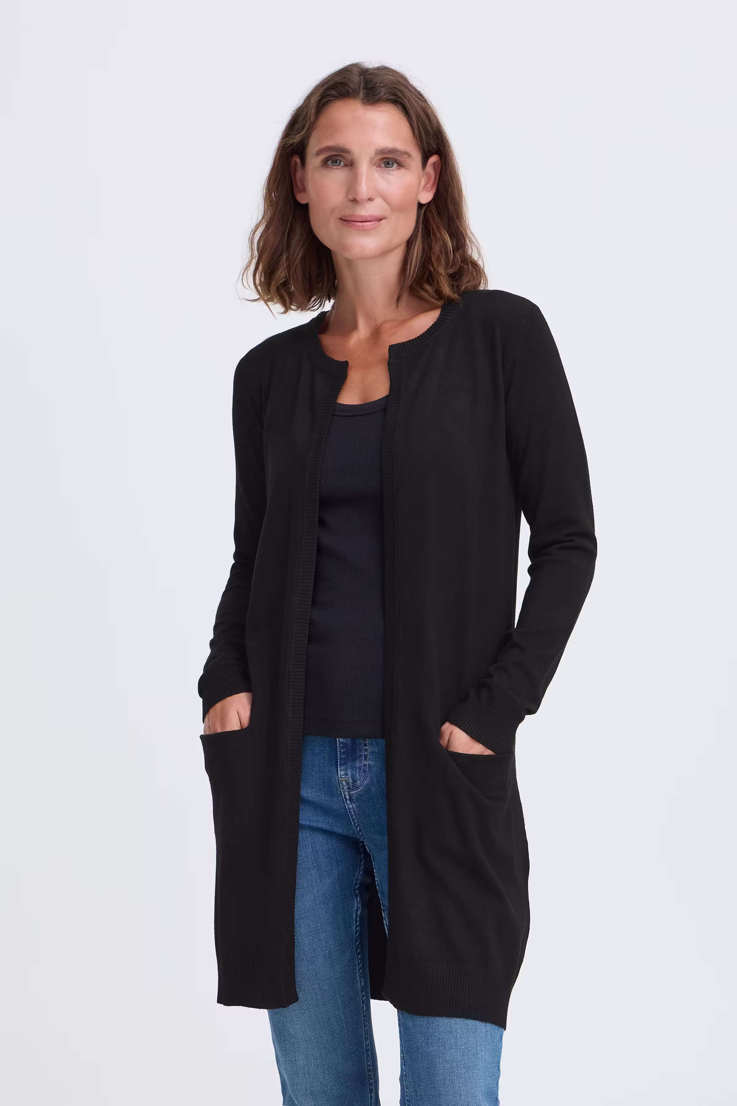 PZSara Long Cardigan LOOKBOOK FRONT 50203258-5000199