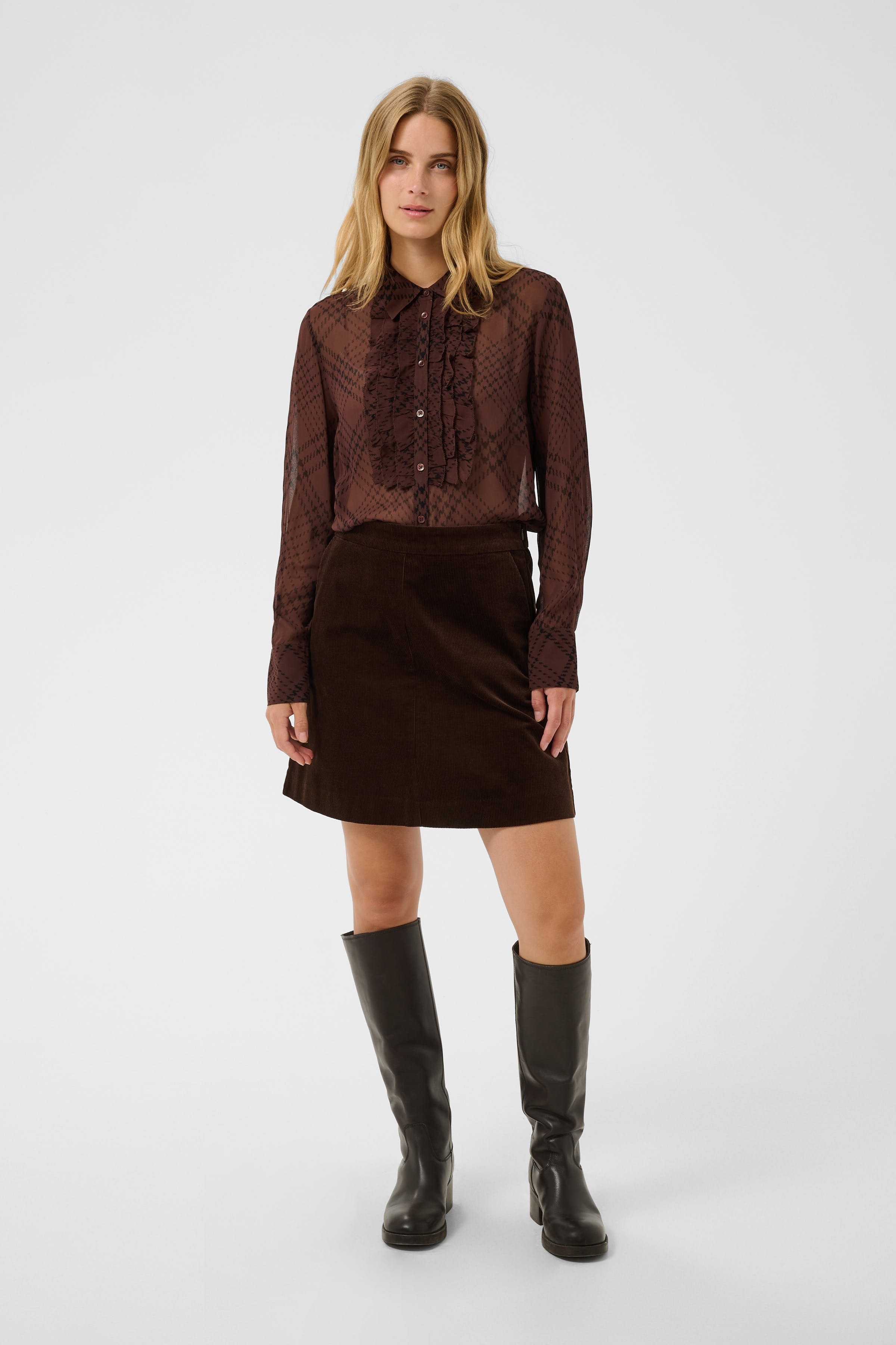 VanoraPW Skjorte LOOKBOOK FRONT 30310139-305302