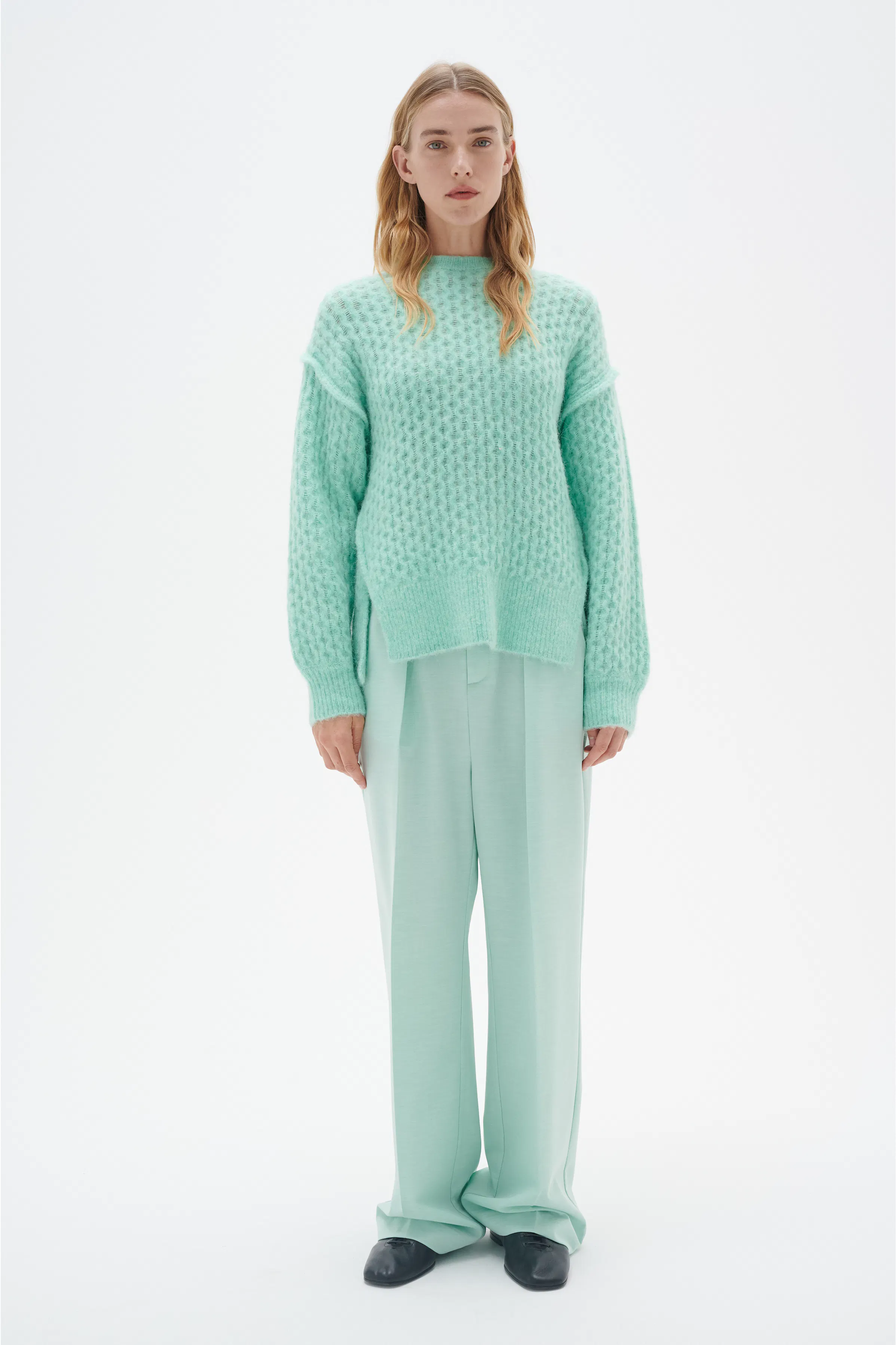 OlisseIW Striktrøje LOOKBOOK FRONT 30108981-155812