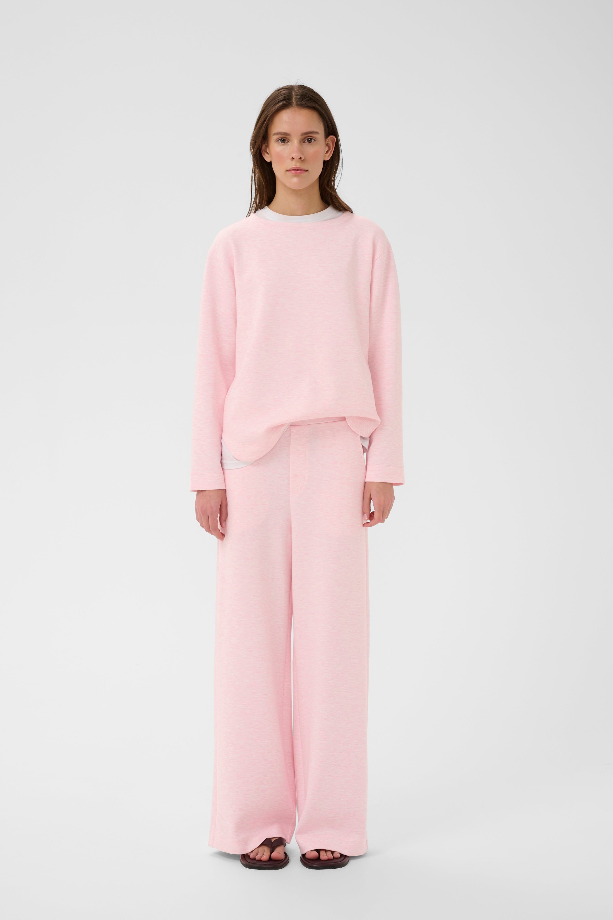 GincetteIW Melange Broek LOOKBOOK FRONT 30110741-1419111