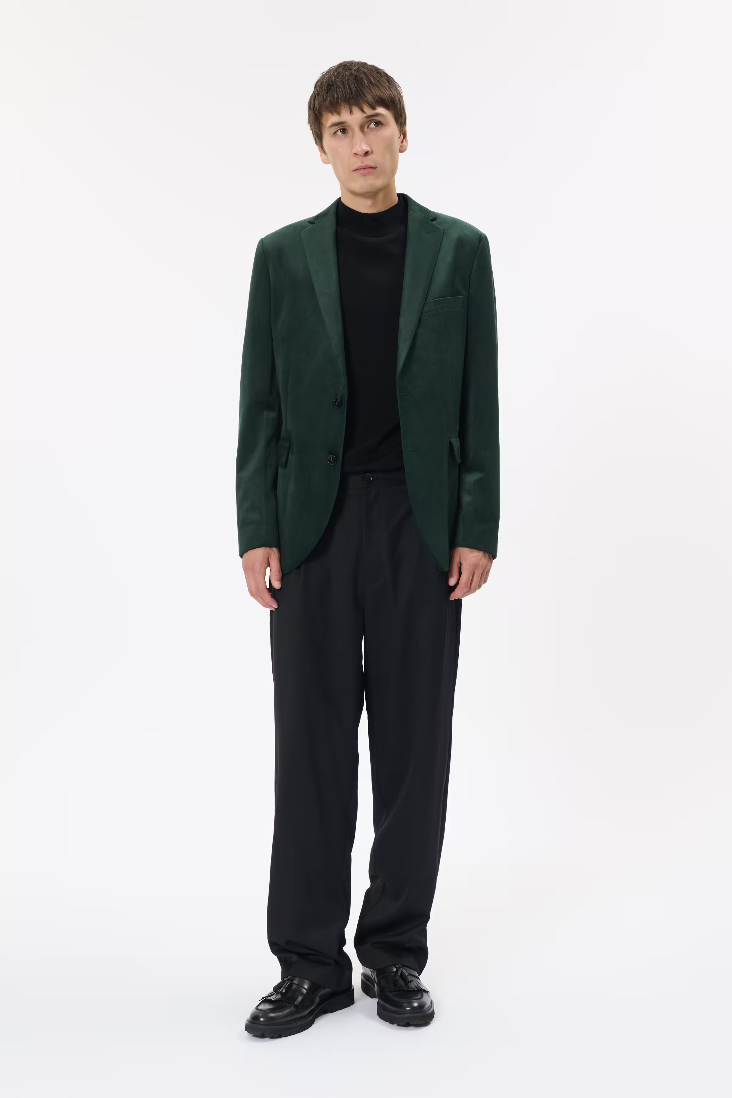 MAgeorge Velours Blazer LOOKBOOK FRONT 30205027-195350