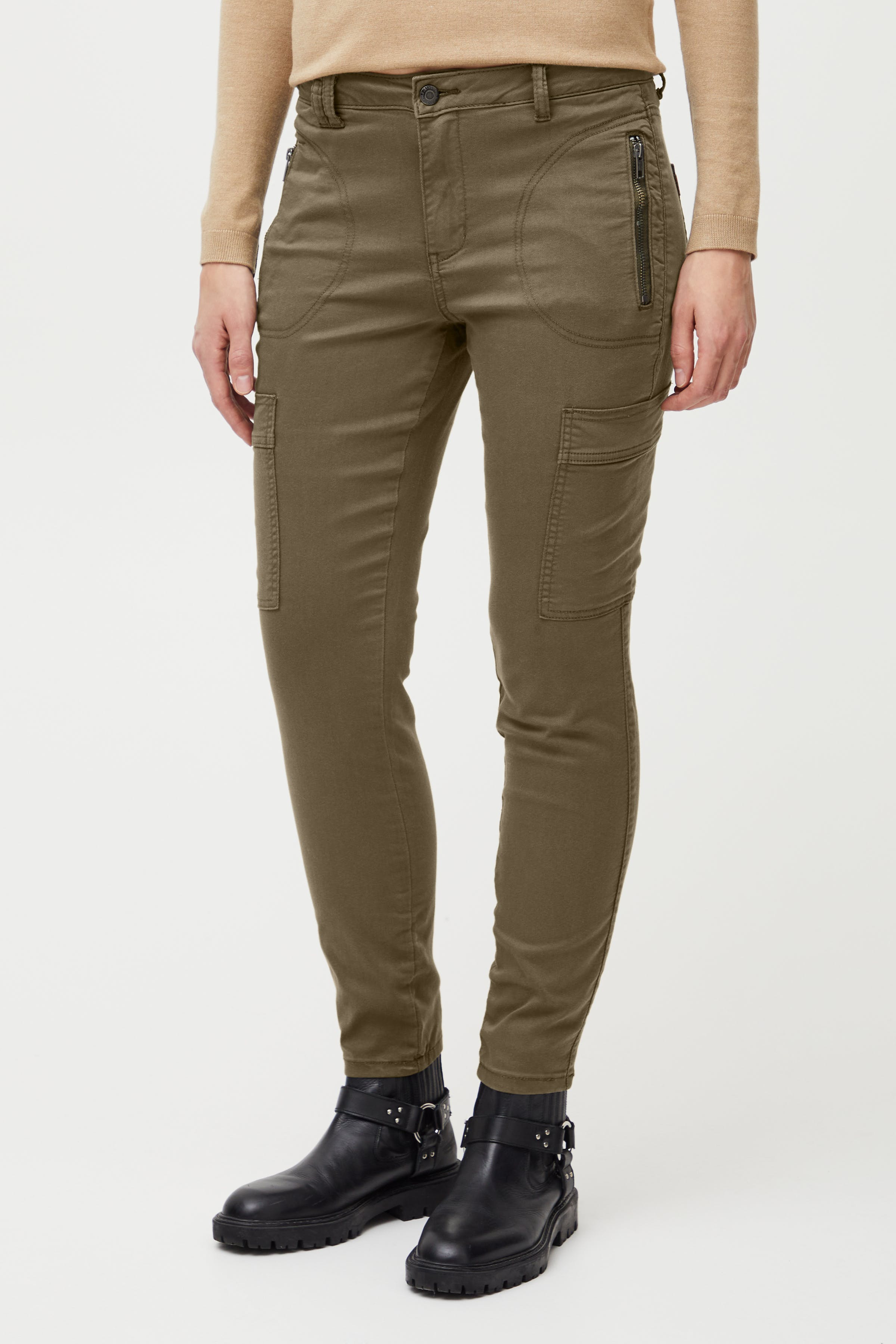 PZROSITA High Waist Skinny Leg Trousers LOOKBOOK FRONT 50207840-190510