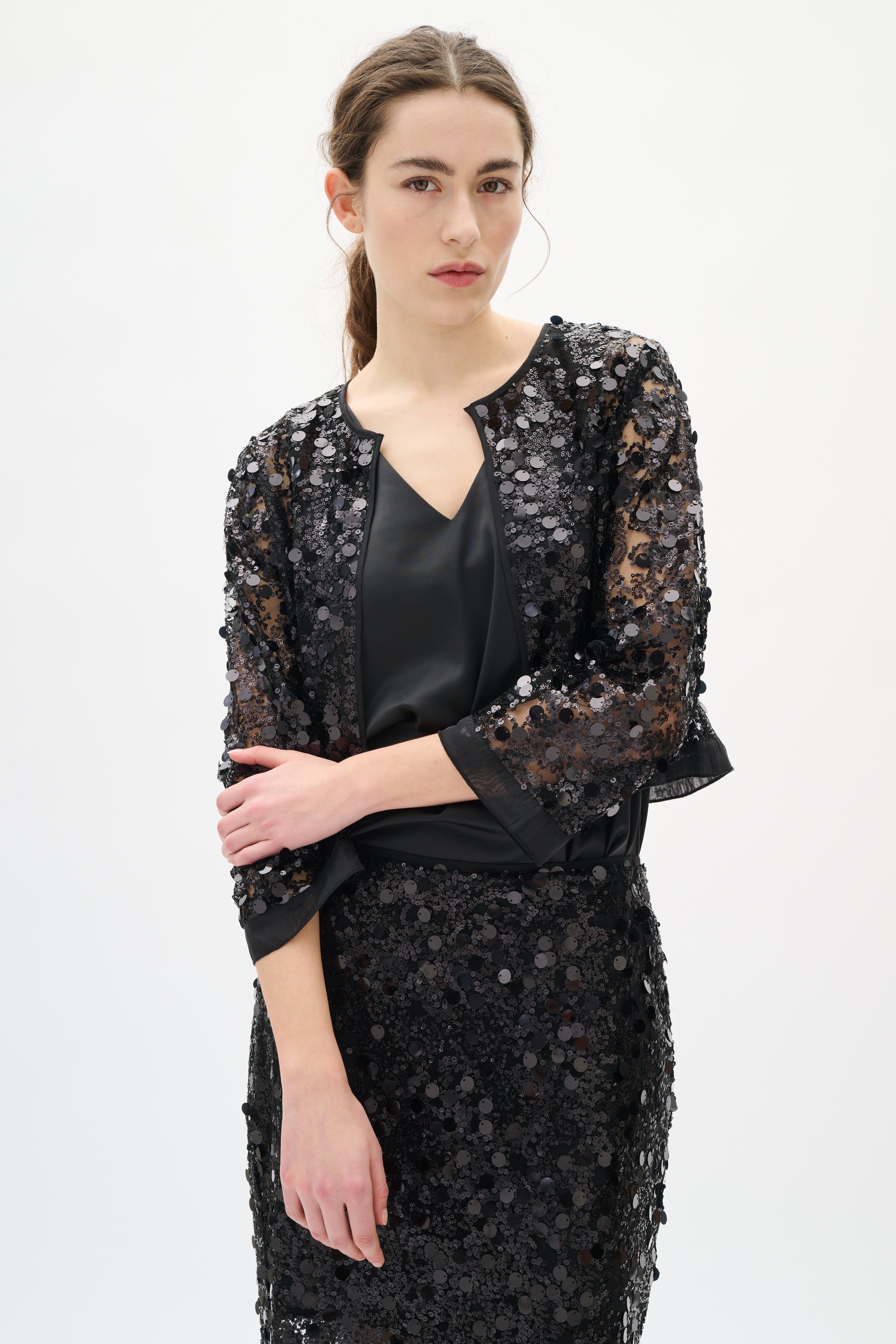 DAVINAIW Causal paillet jas LOOKBOOK FRONT 30112031-194008