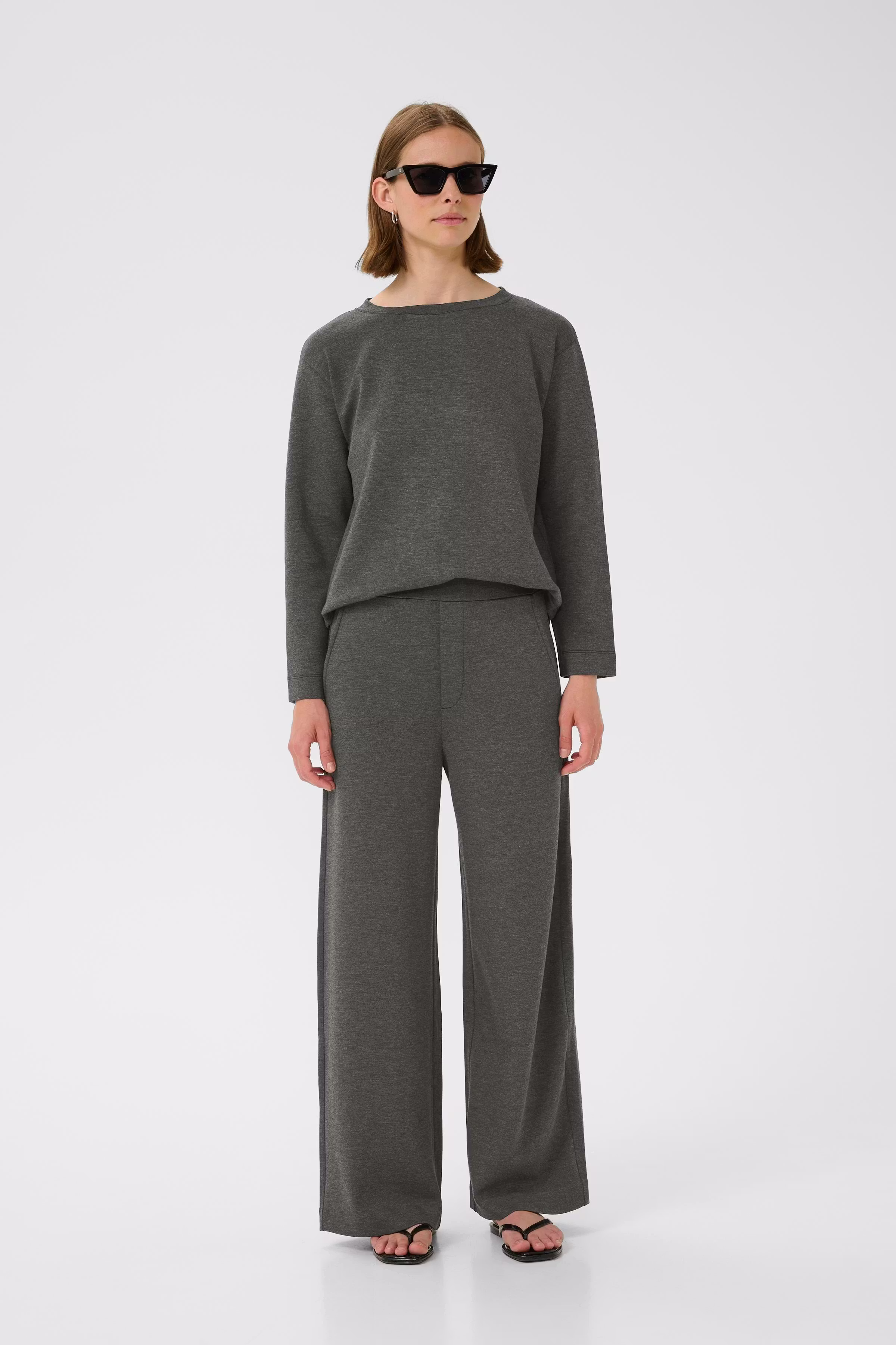 GincetteIW Melange Trousers LOOKBOOK FRONT 30110741-300596