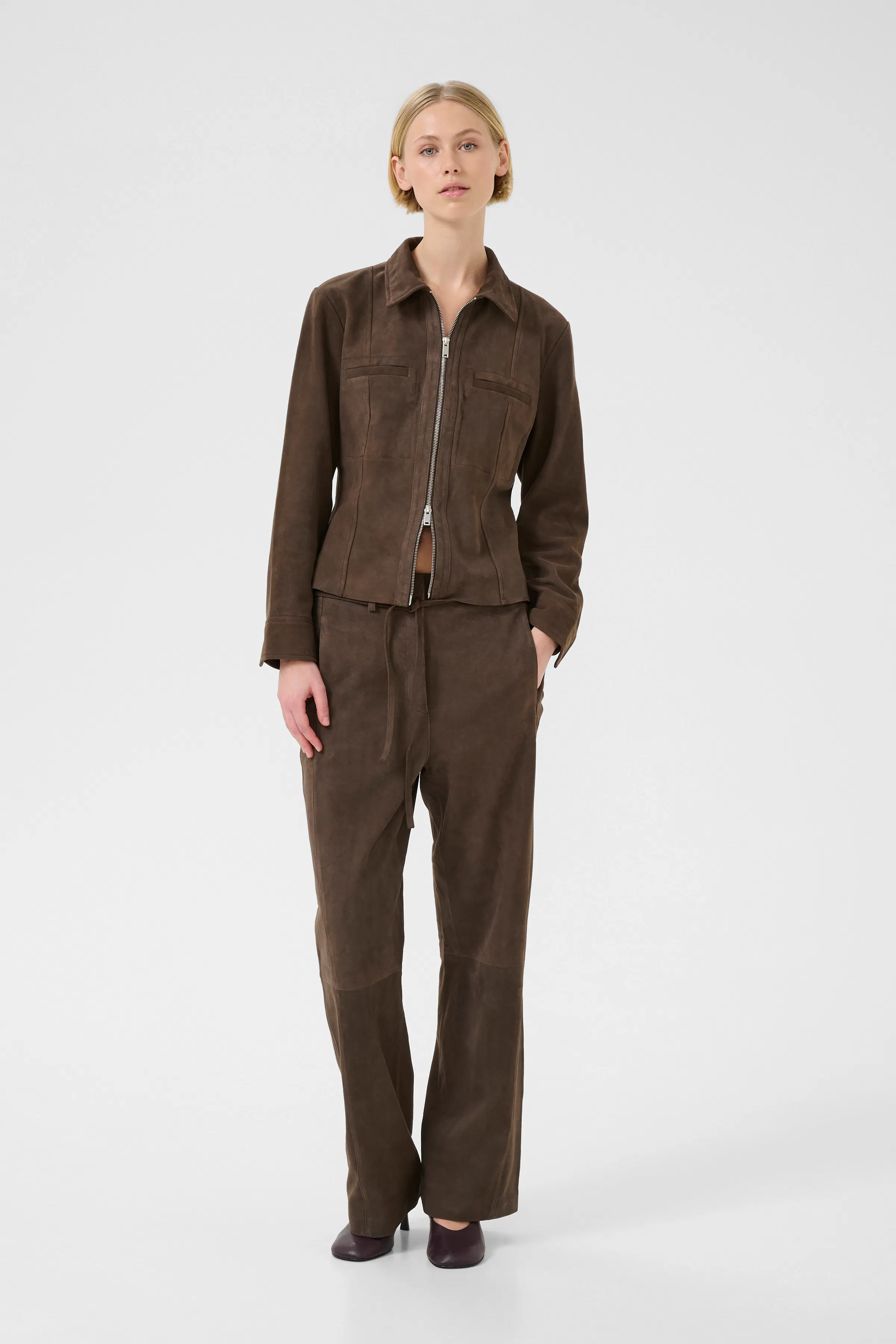 KBBirdie Ruskindsjakke LOOKBOOK FRONT 10105570-191015