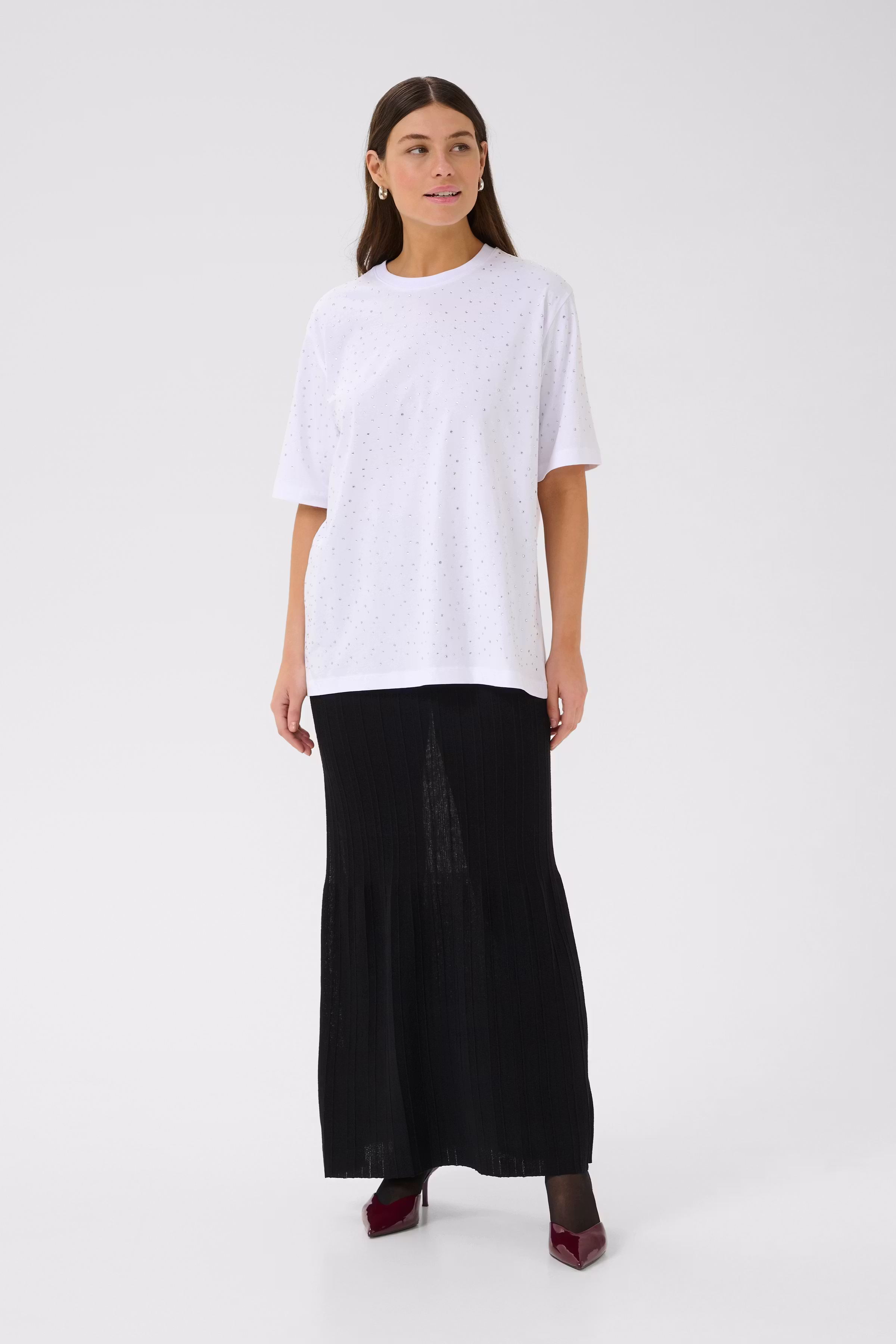 CUlondon T-shirt mit Strass LOOKBOOK FRONT 50112553-500069