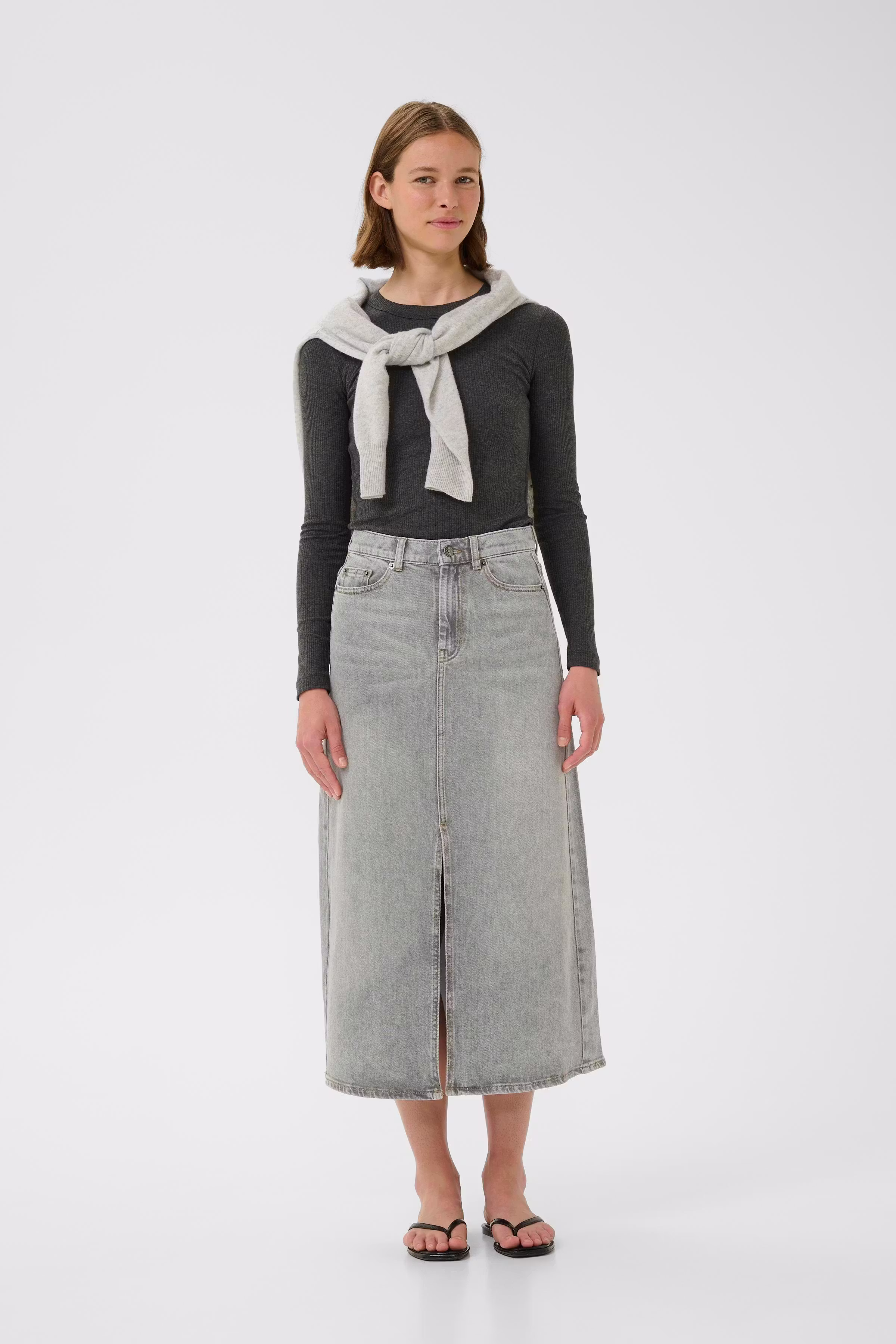 NanasIW Denim Kjol LOOKBOOK FRONT 30111078-304093