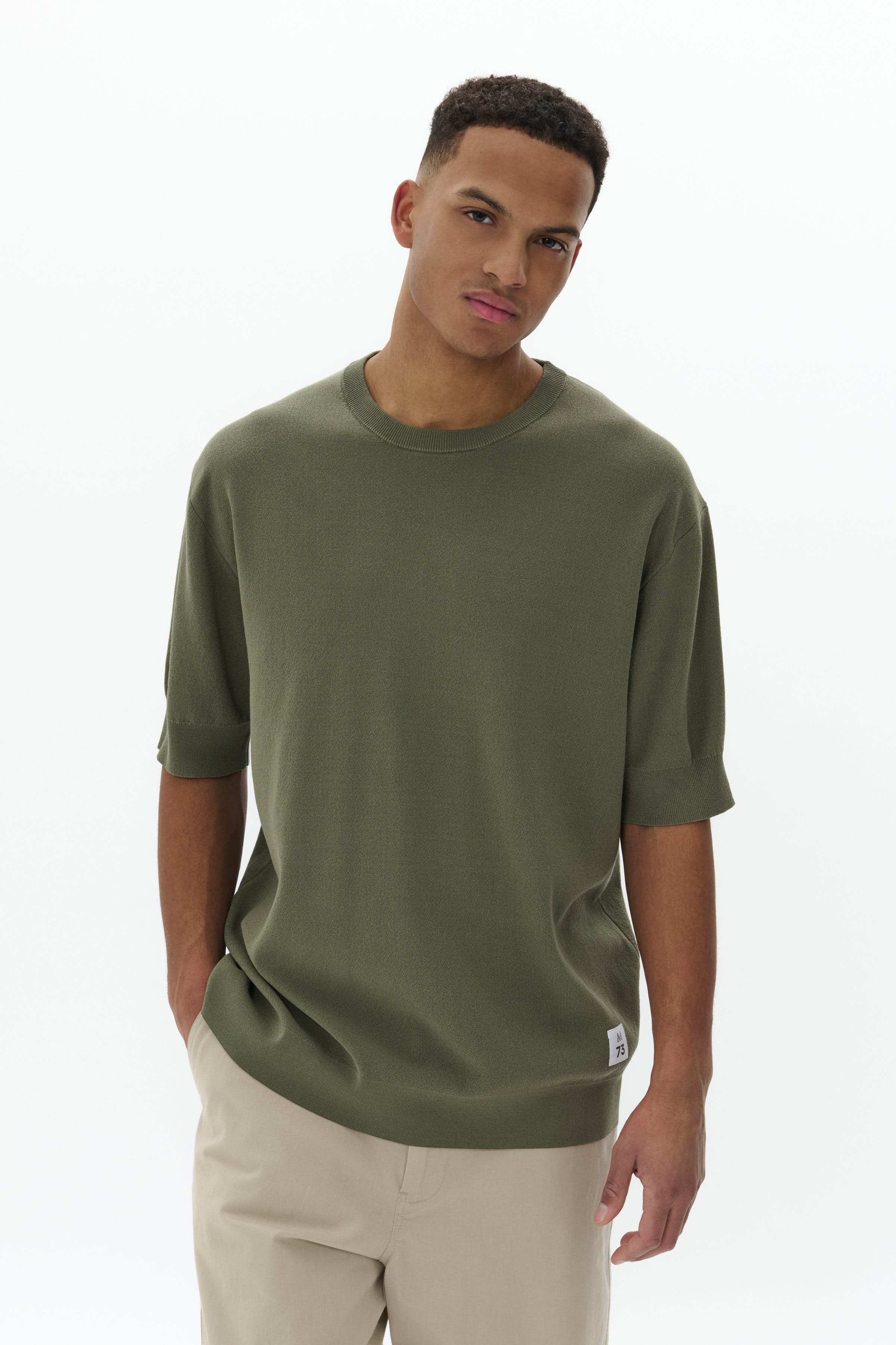 MAtrivolt M73 Stickad T-shirt LOOKBOOK FRONT 30208109-180312