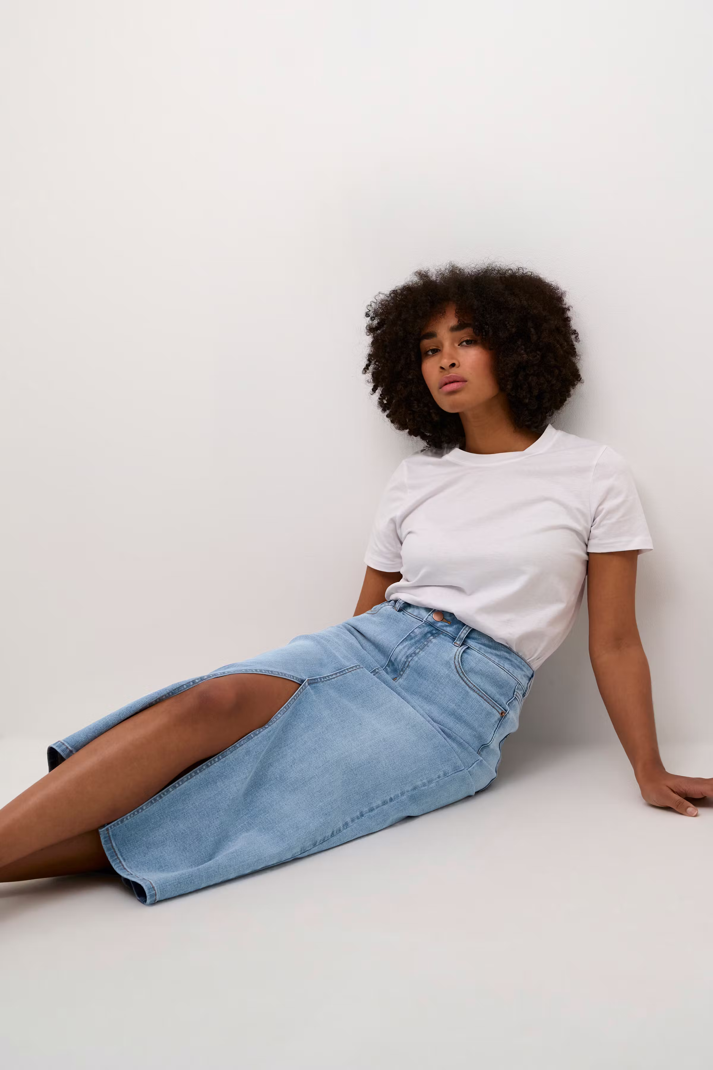 KAsinem Denimnederdel LOOKBOOK DETAIL 10508064-101012