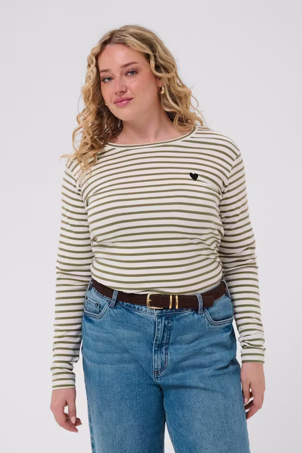 KClia Gestreiftes Langarm-T-Shirt LOOKBOOK FRONT 10580179-110094