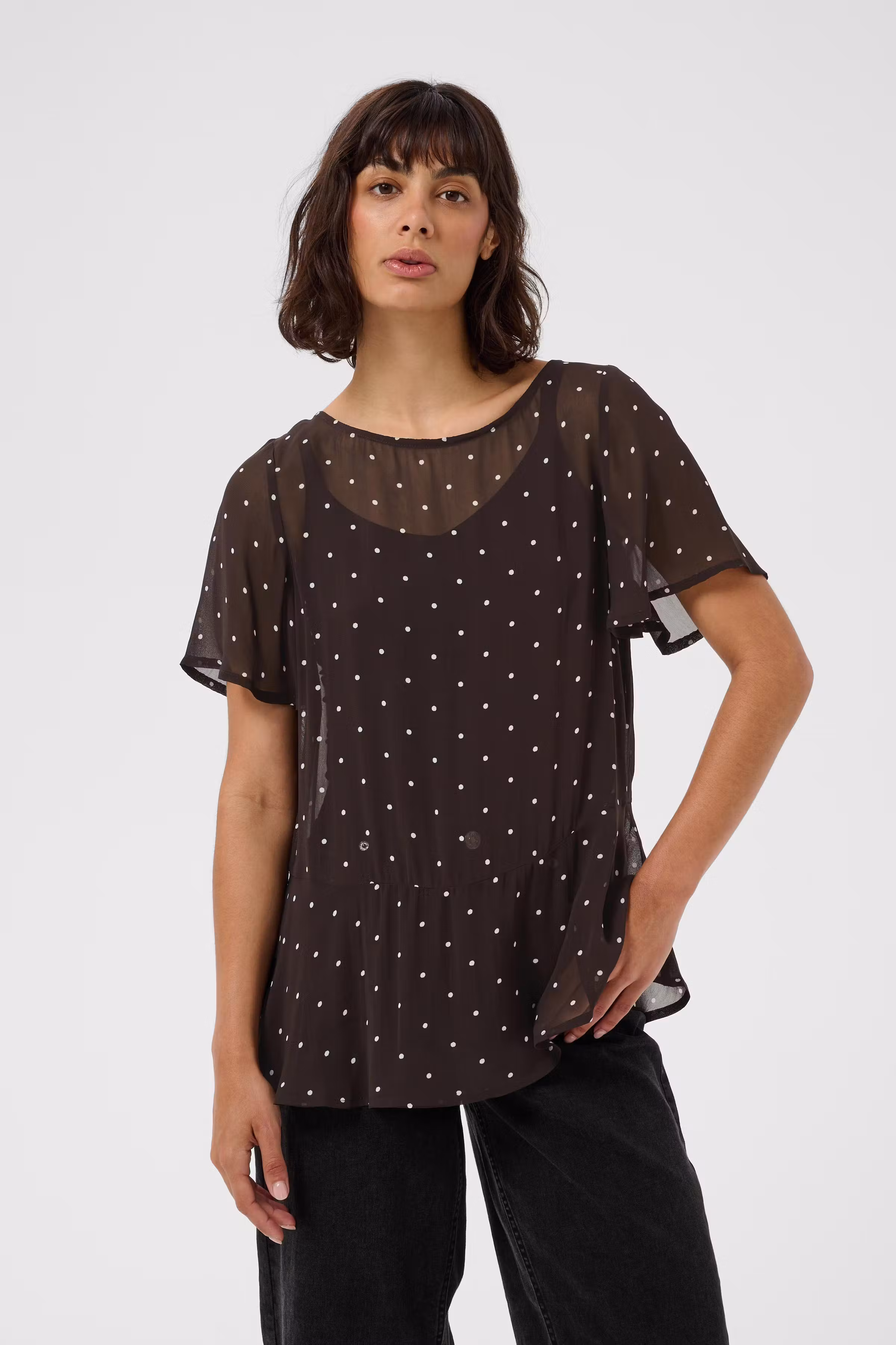 DusinePW Bluse LOOKBOOK FRONT 30310685-305443