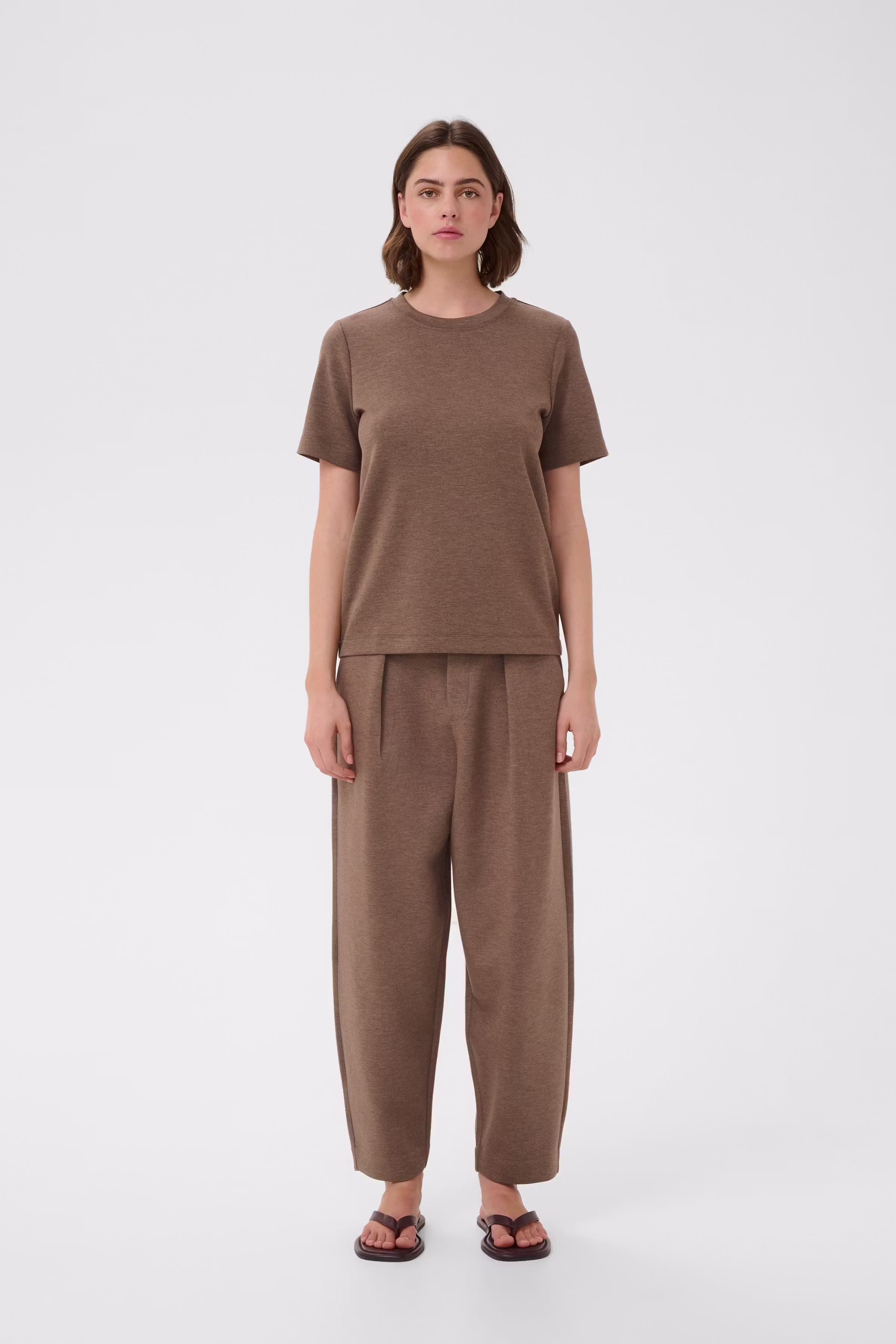 VincentIW Melange Karmen T-shirt LOOKBOOK FRONT 30107053-1813071