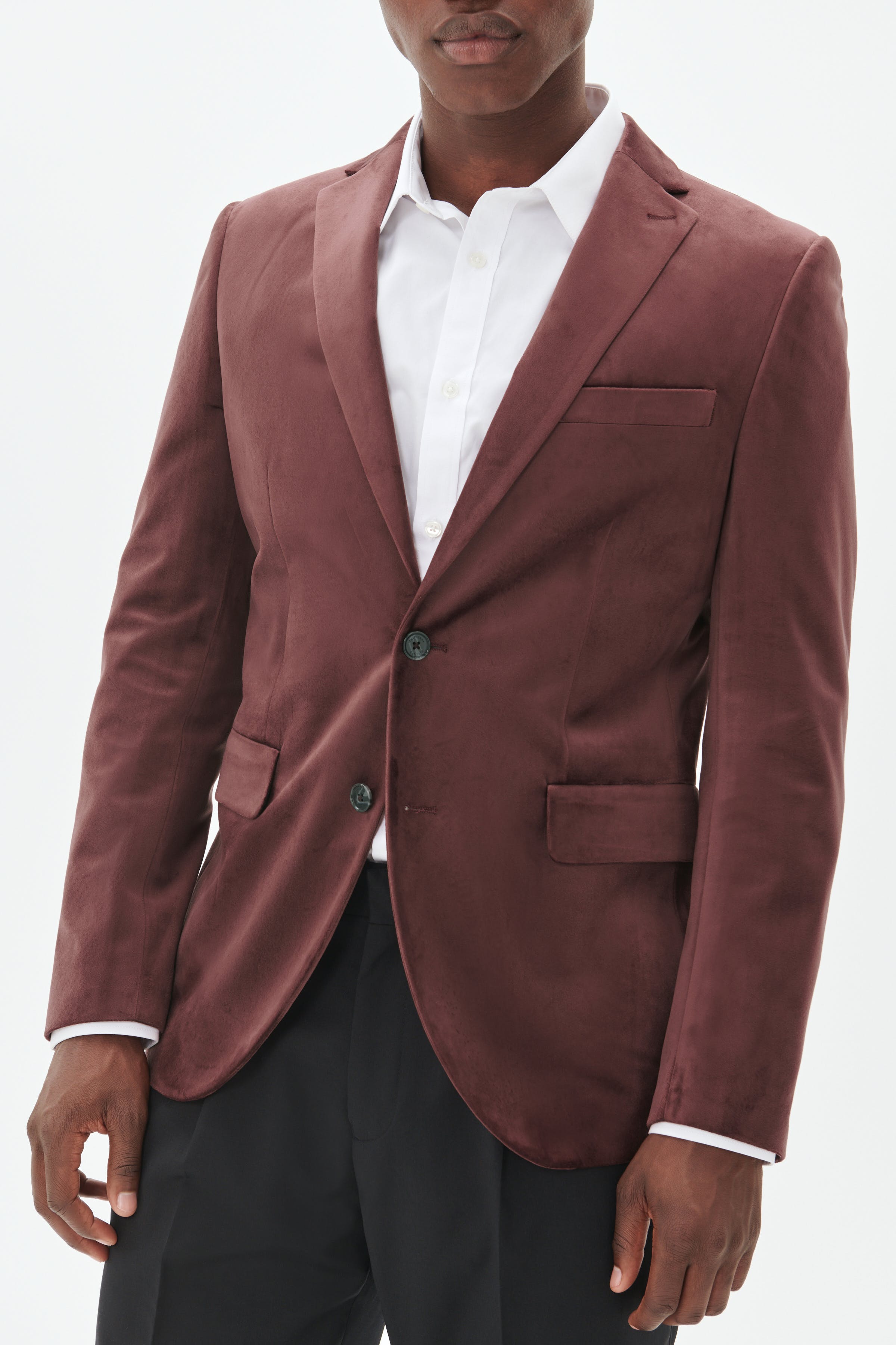 MAgeorge Velour Blazer LOOKBOOK DETAIL 30205027-191317