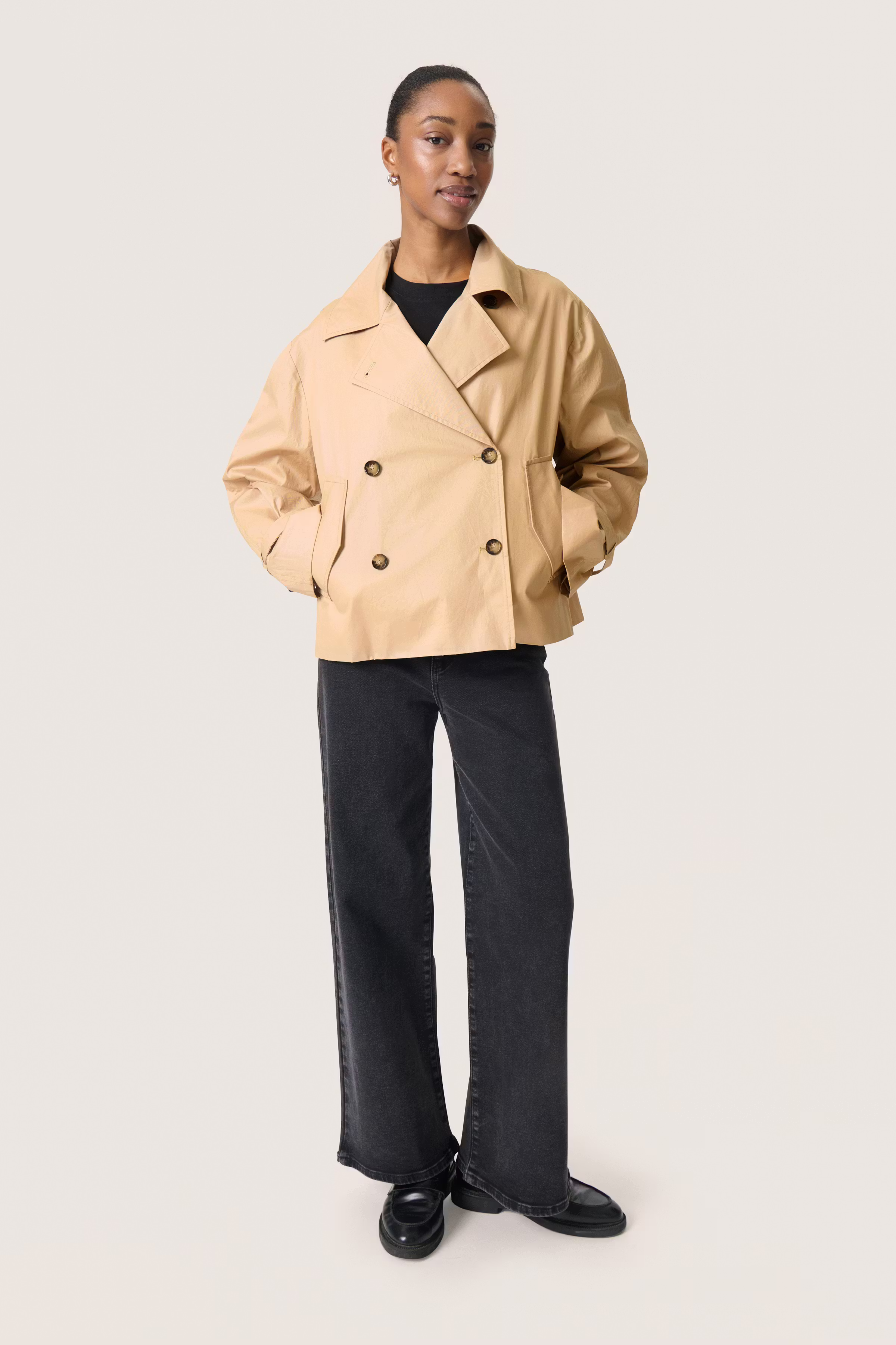 SLFavne Trenchcoat LOOKBOOK FRONT 30408393-160920