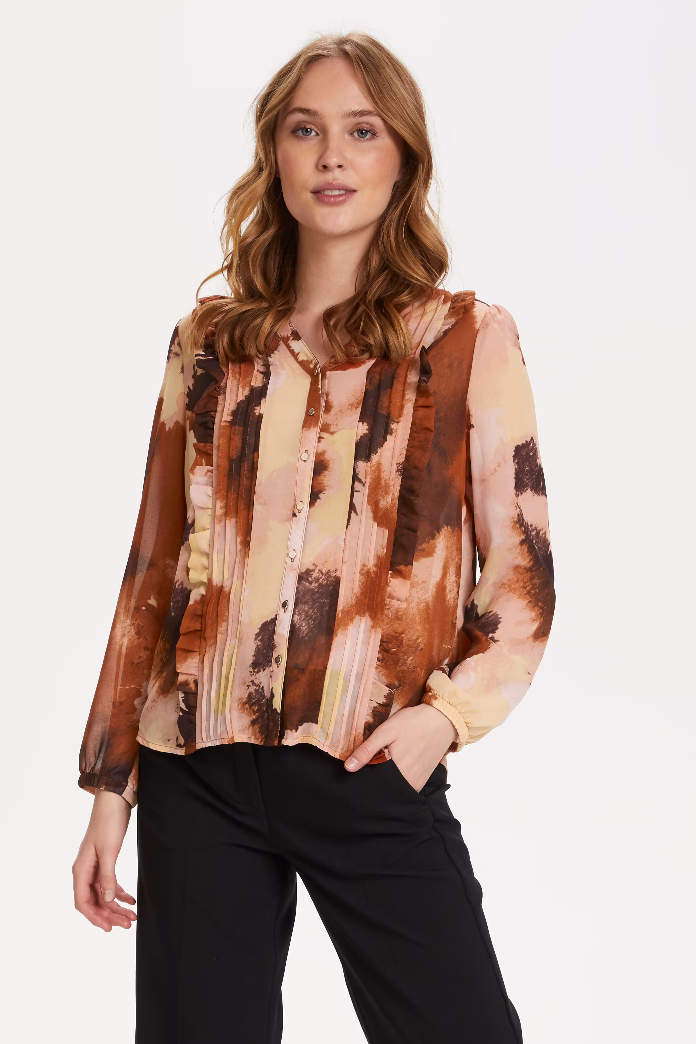 Langærmet skjorte LOOKBOOK FRONT 30510511-600147